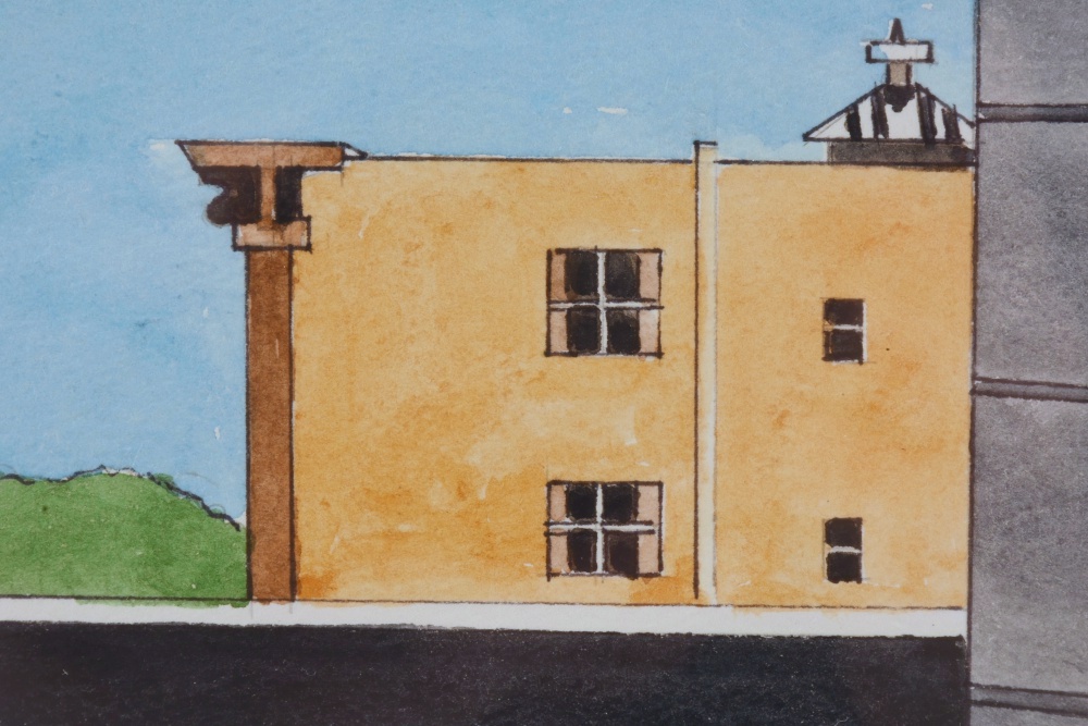 1979 Robert Herrmann Original Watercolor Painting on Paper