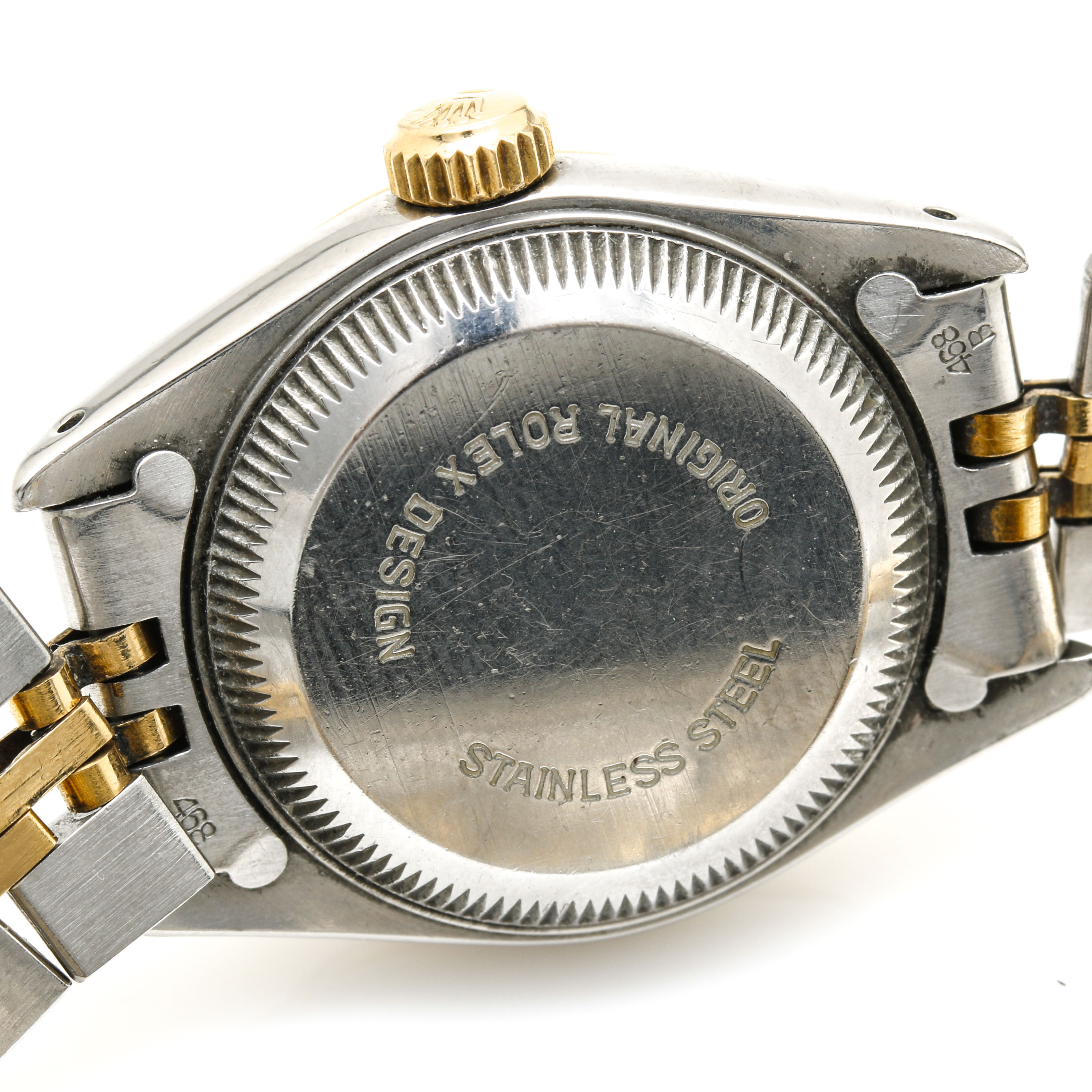 Rolex Oyster Perpetual Date 18K Yellow Gold and Stainless Steel Watch