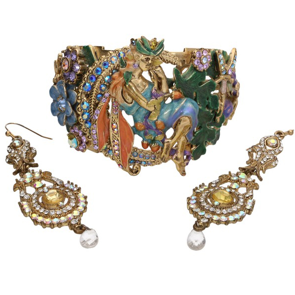 Kirks Folly Cuff Bracelet and Earrings