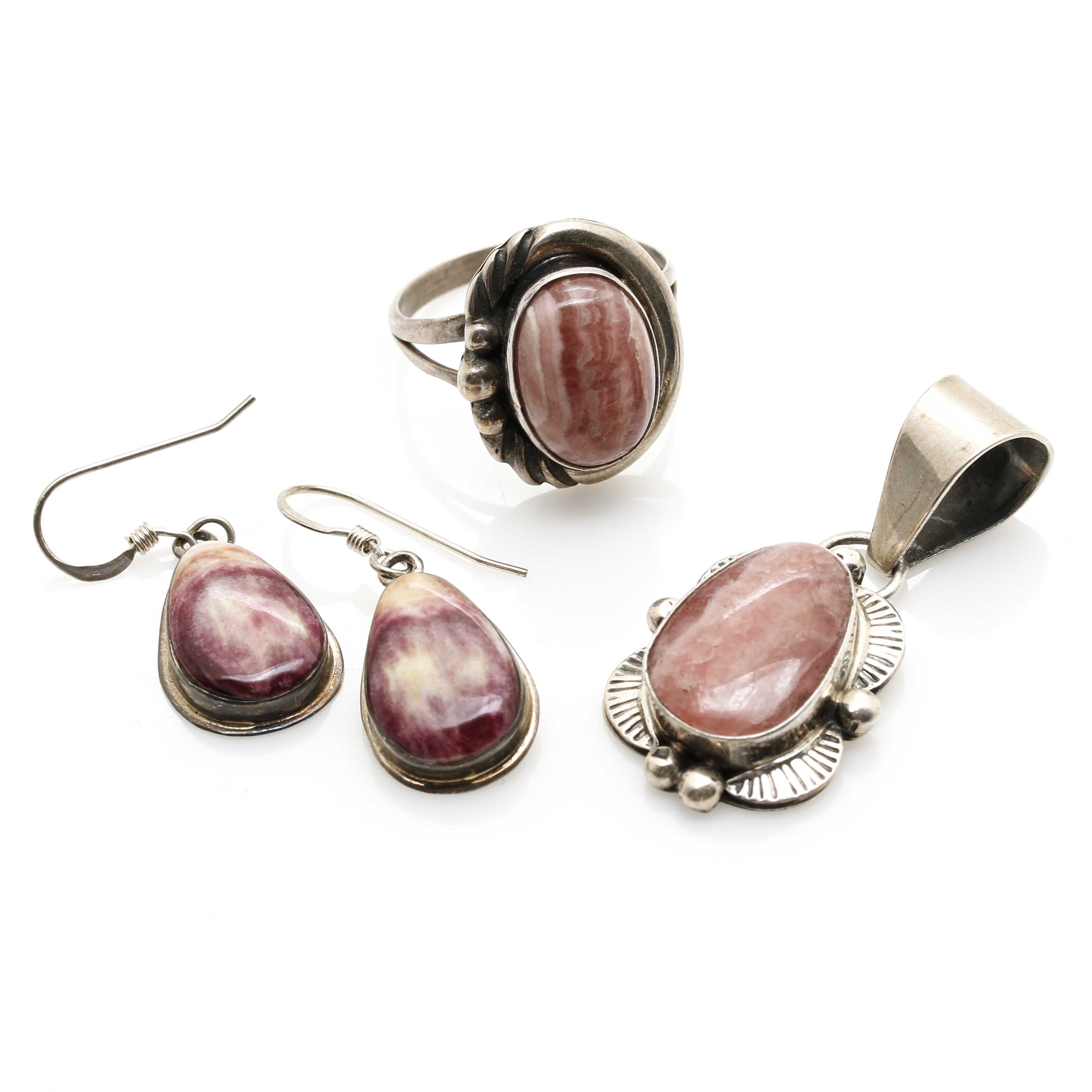 Navajo Sterling Silver Gemstone Jewelry Featuring Mary Ann Spencer and Tom Ronal