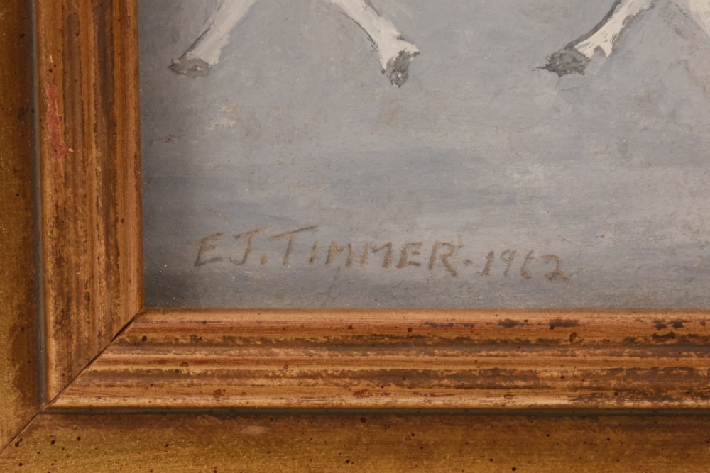 Folk Art Watercolor Painting of Eden Park, Cincinnati, 1895