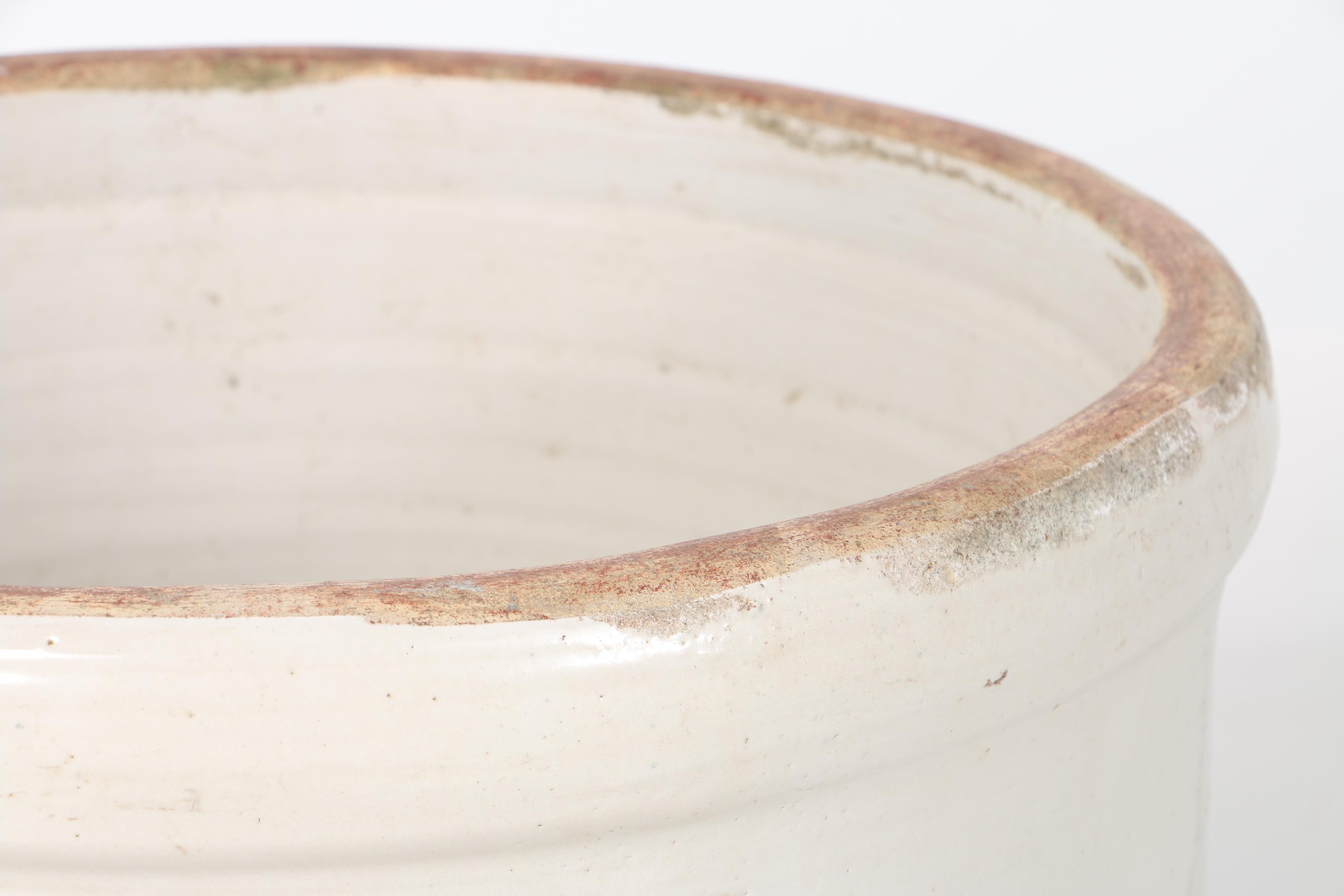 Vintage Lidded Stoneware Crock