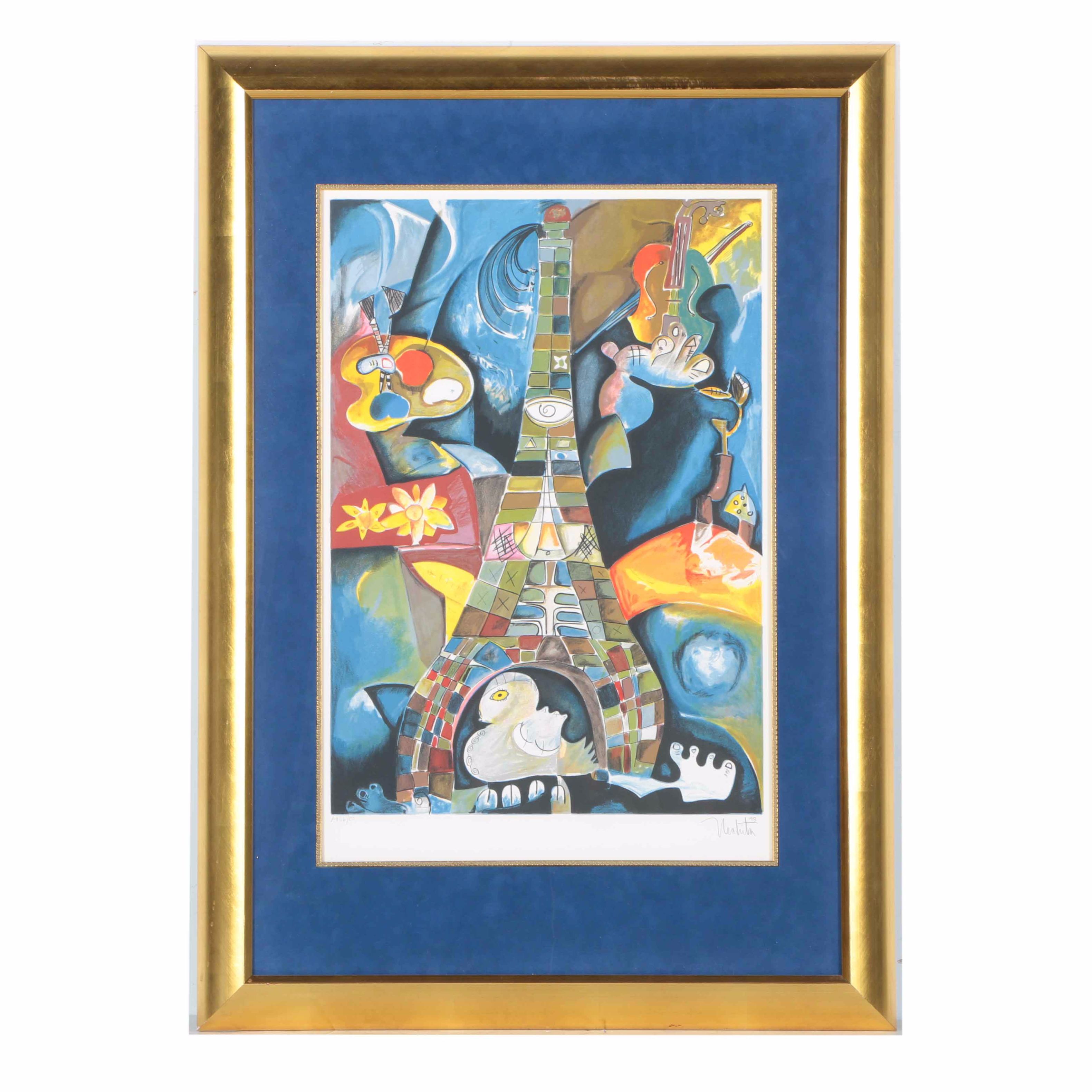 Alexandra Nechita、The Ballerina、希少画集画 Alexandra Nechita Limited Edition Lithograph 