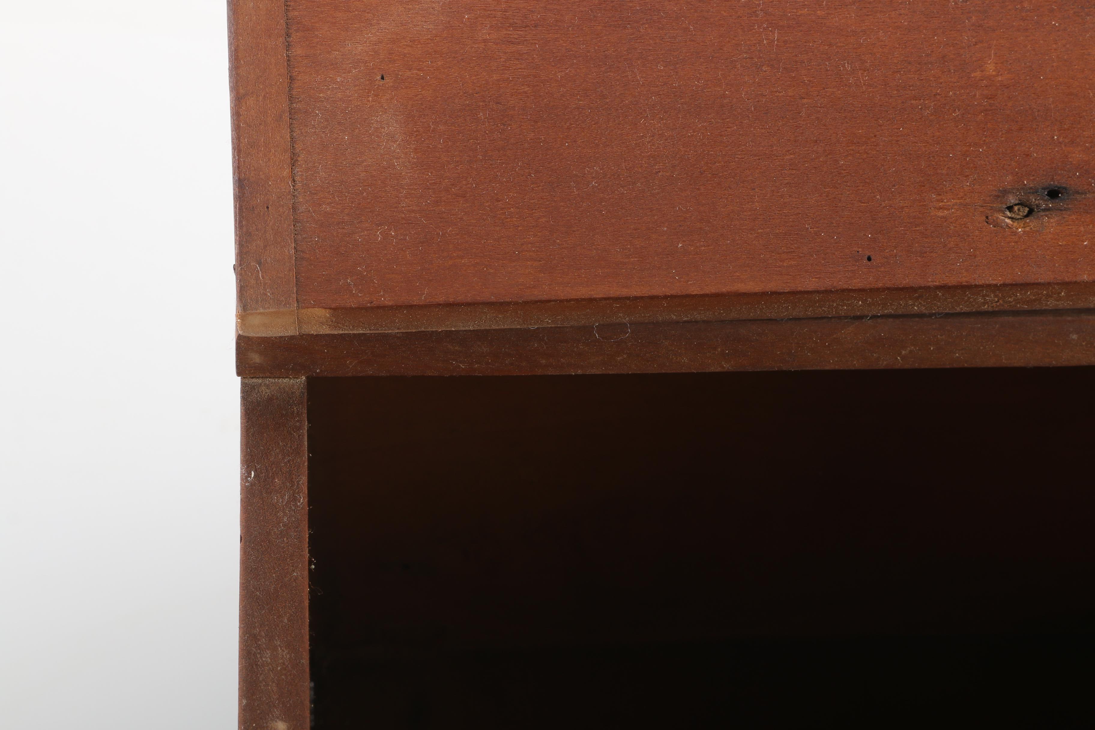 Vintage Slanted Wooden Message Box