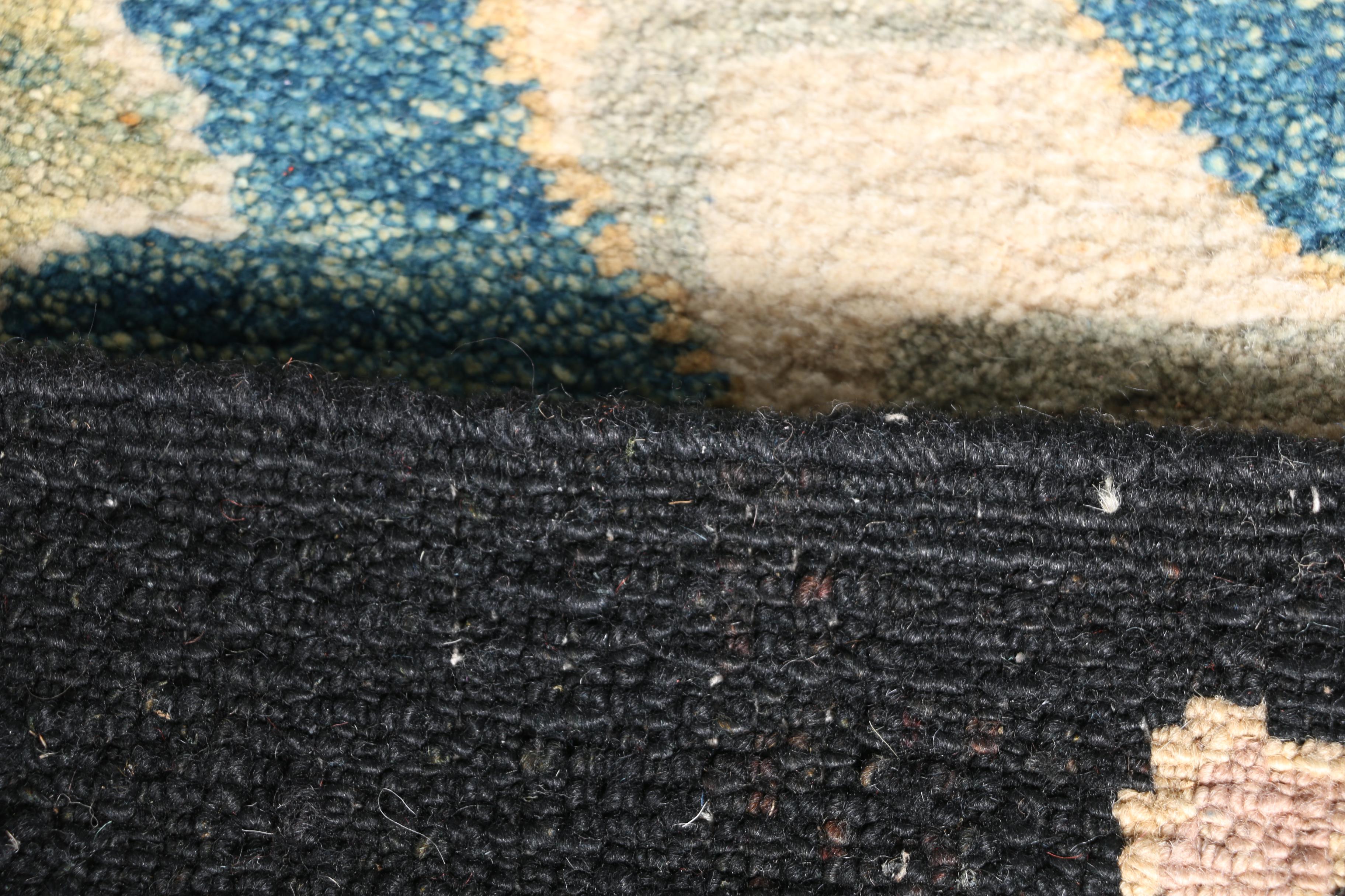 Hand-Knotted Turkish Arts and Crafts Area Rug