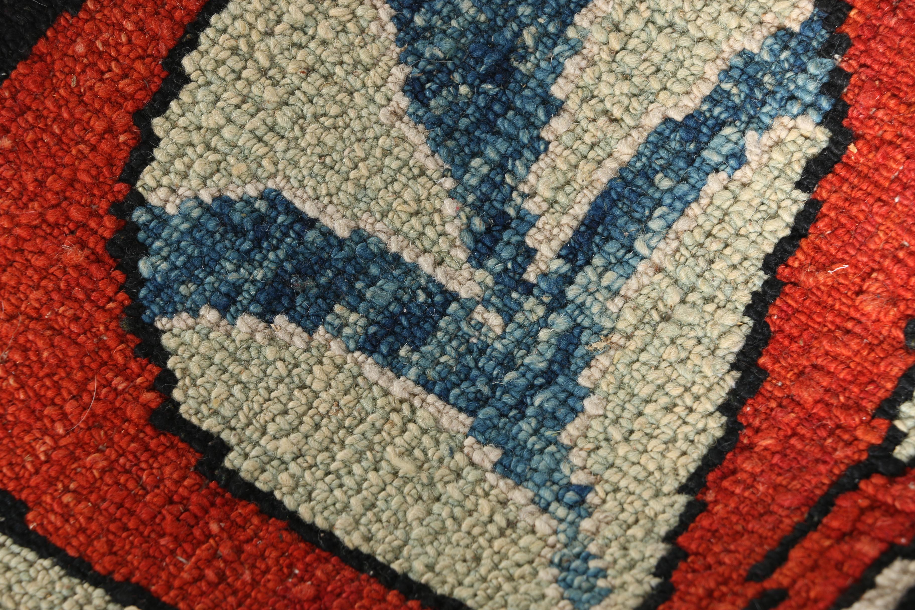 Hand-Knotted Turkish Arts and Crafts Area Rug