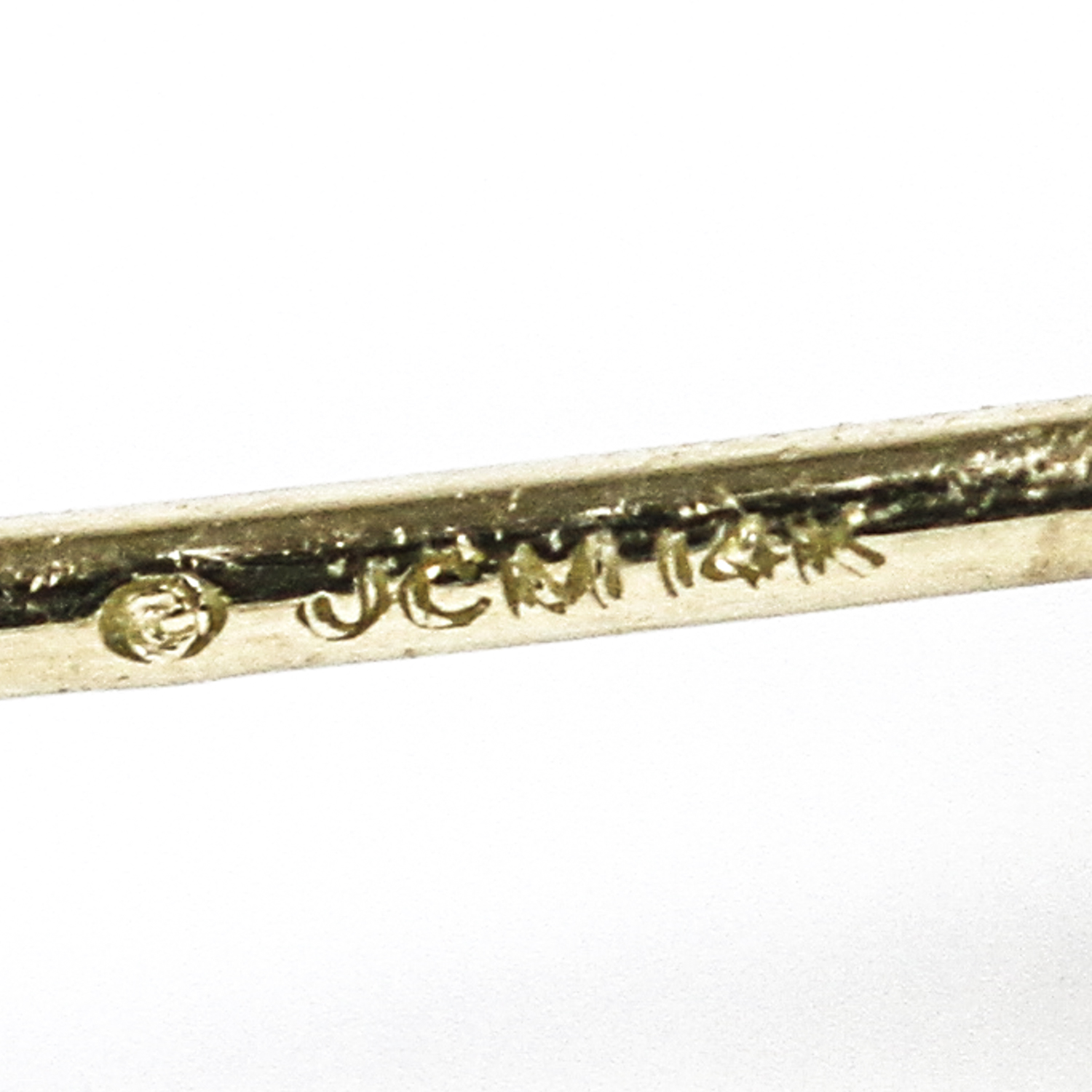 14K Yellow Gold and Cubic Zirconia Stud Earrings