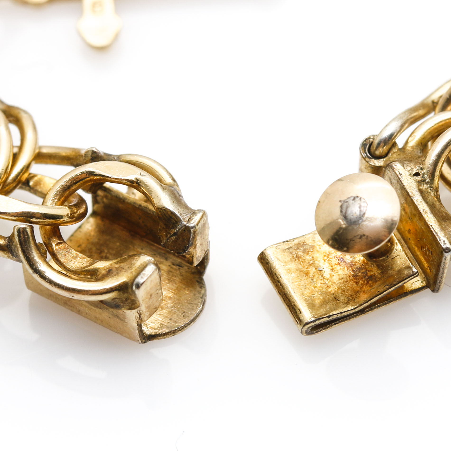 Gold-Filled Bracelet With 14K Yellow Gold Charms