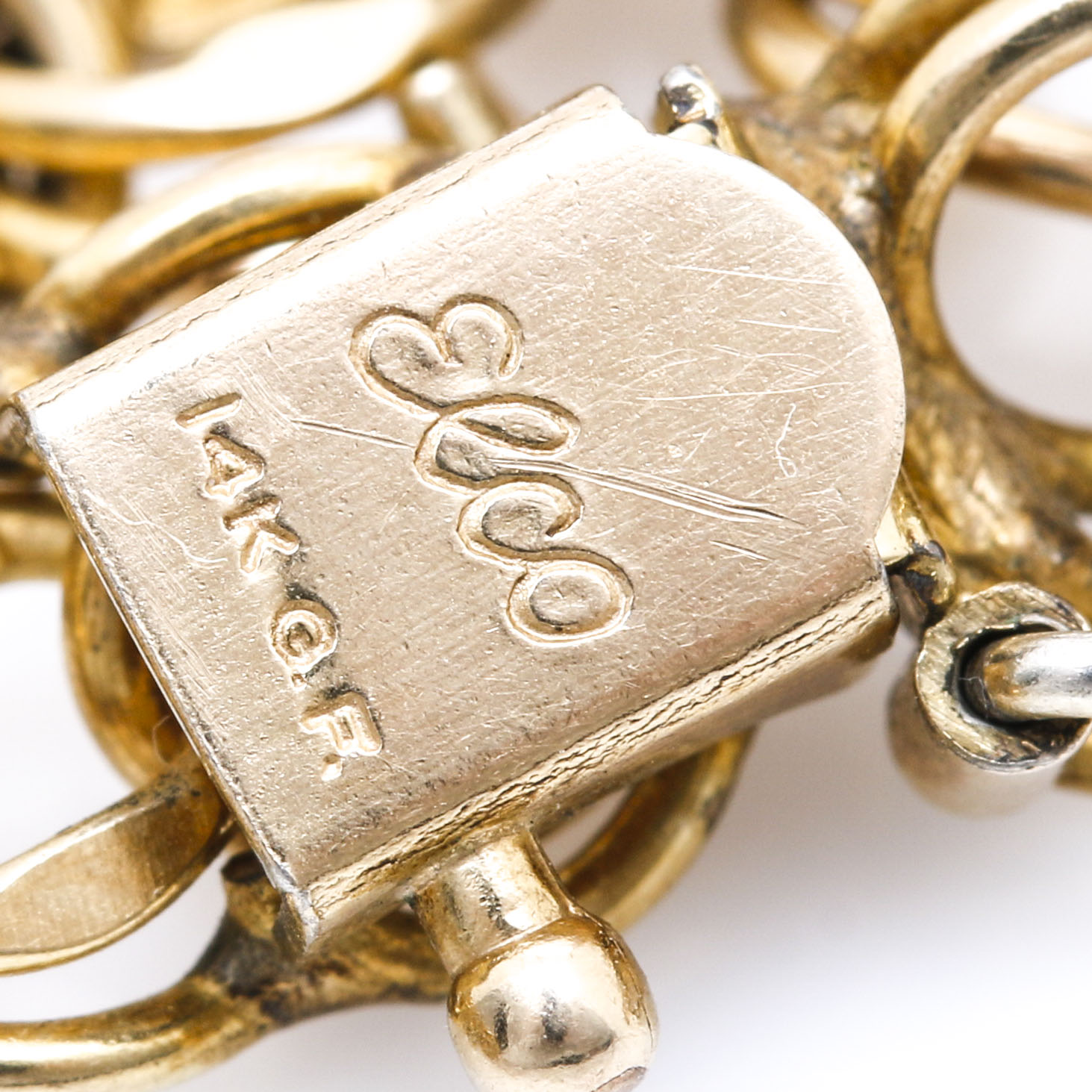 Gold-Filled Bracelet With 14K Yellow Gold Charms