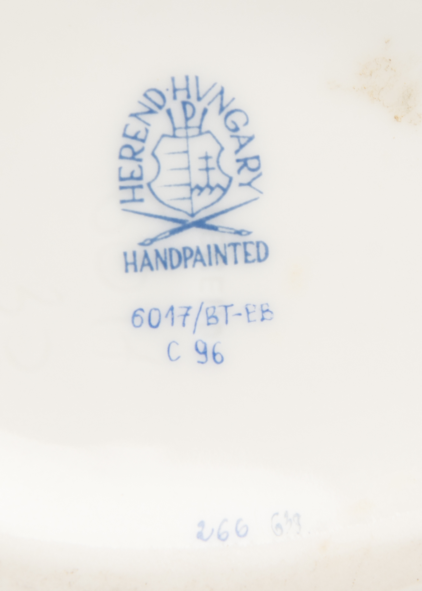 Herend "Printemps Blue Border" Mini Tureen and Underplate