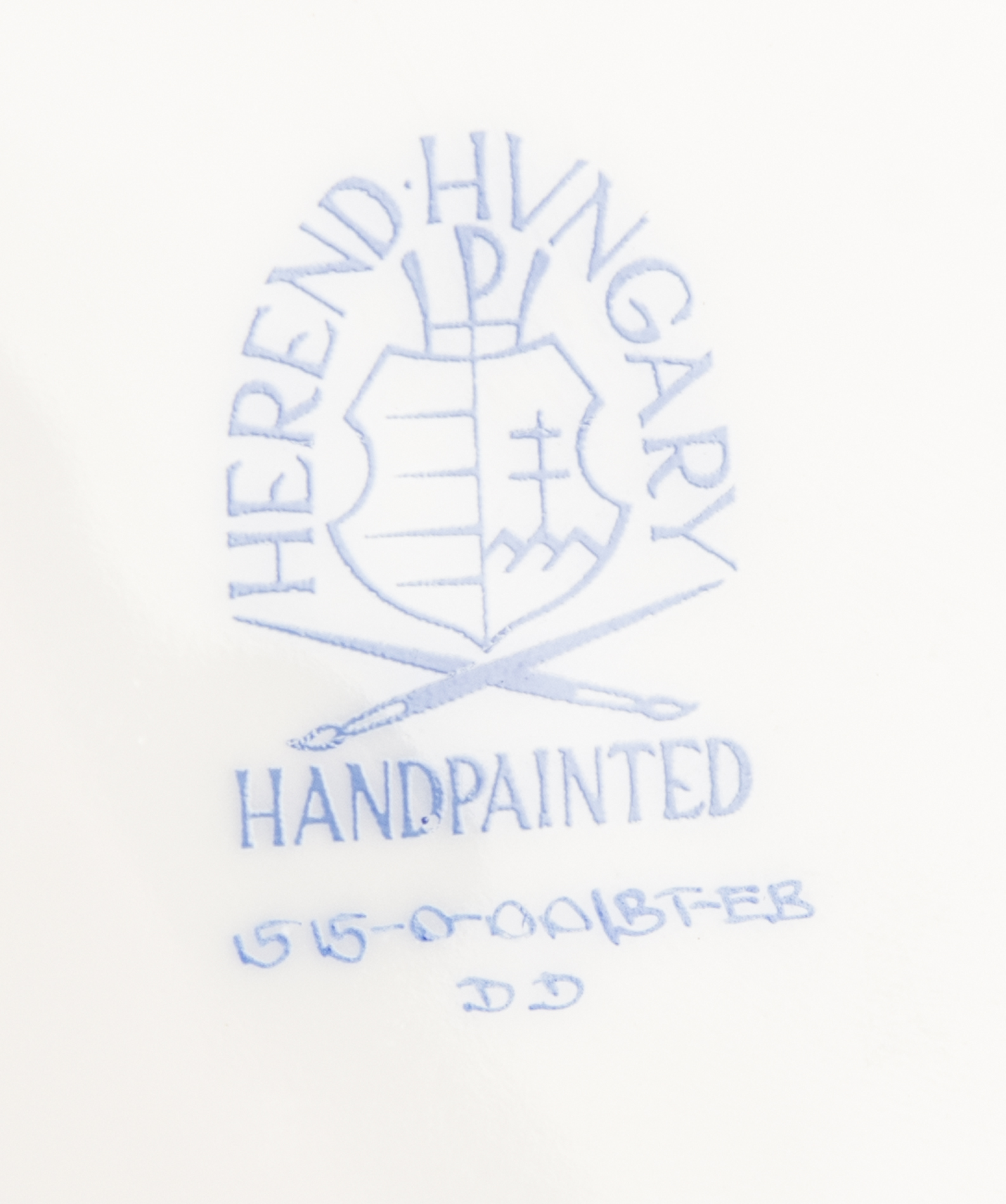 Herend "Printemps Blue Border" Mini Tureen and Underplate