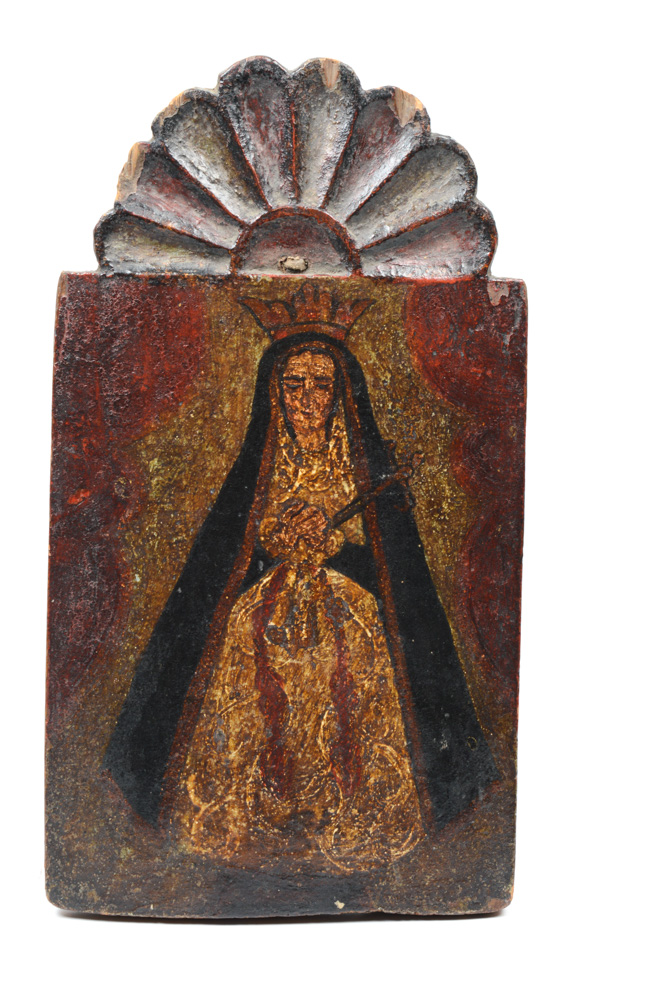 Excellent Retablo of Nuestra Señora de los Dolores
