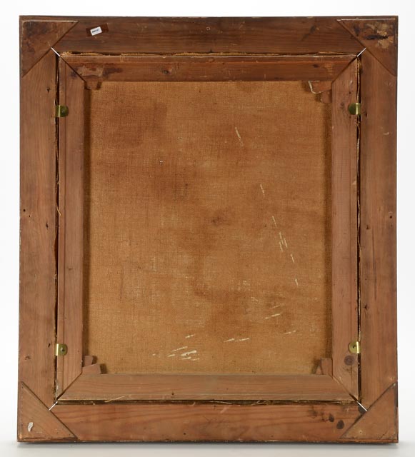 Antique Original Oil on Canvas of a Cobbler