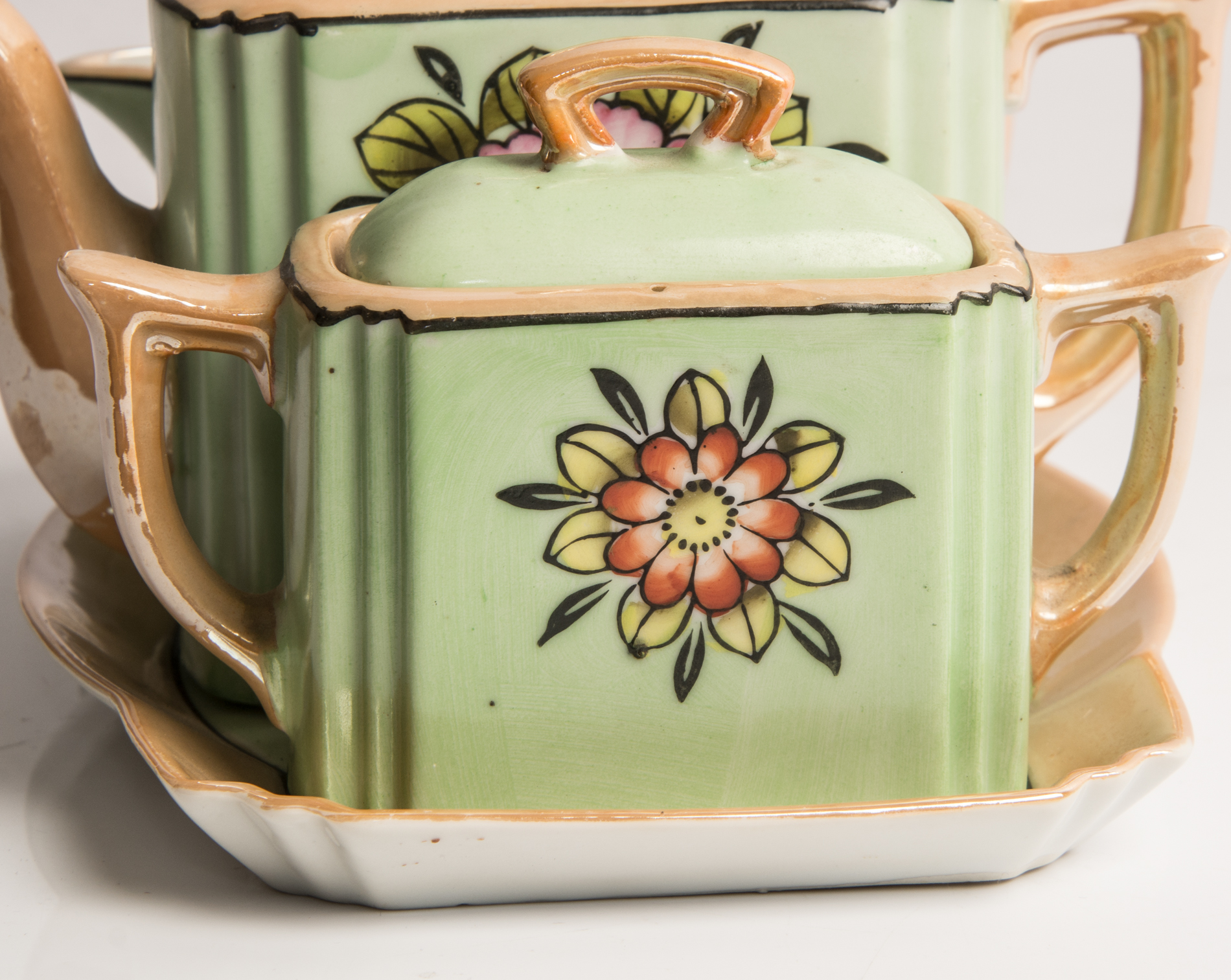 Japanese Lusterware Tea Set