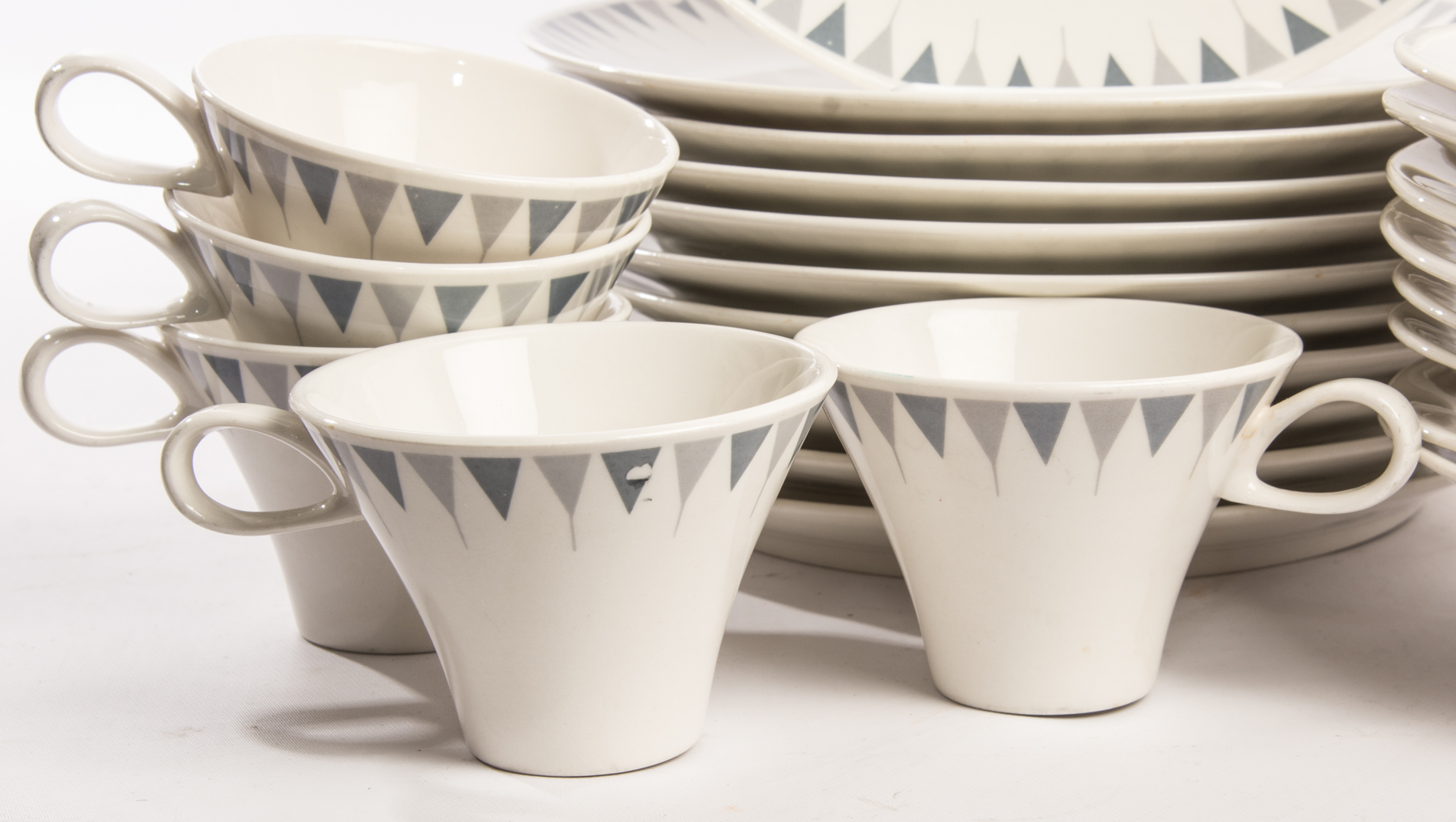 Mid Century Iroquois "Pyramids" Place Settings