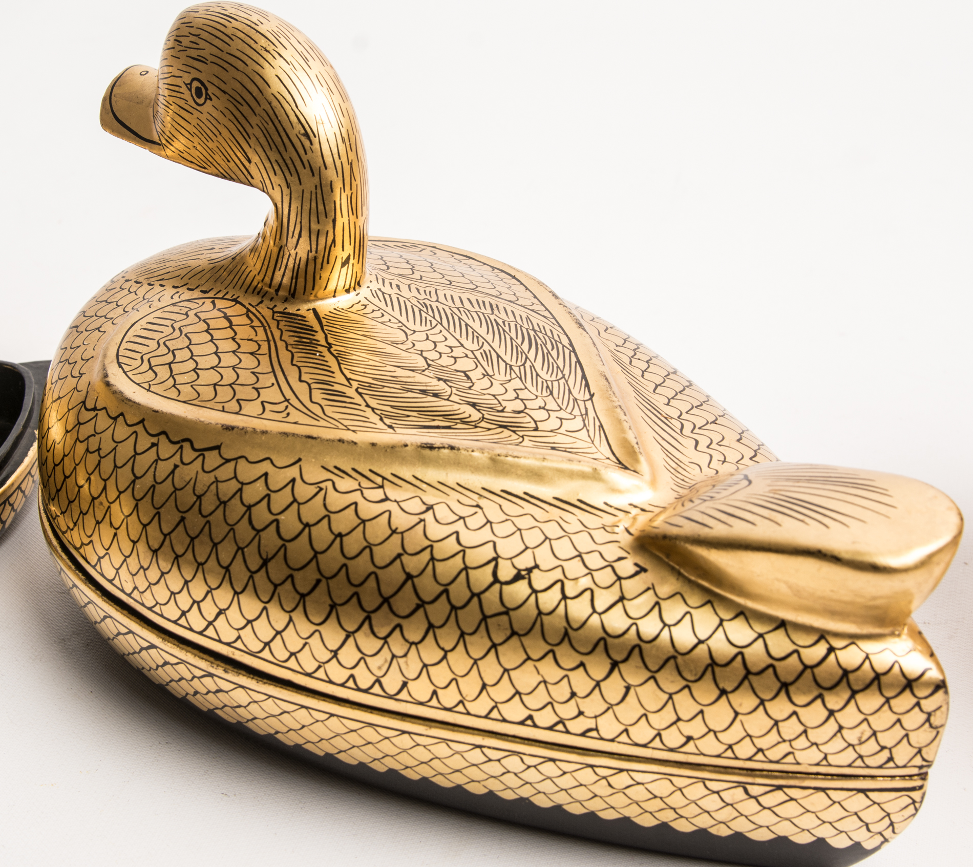 Gold Tone Animal Trinket Boxes