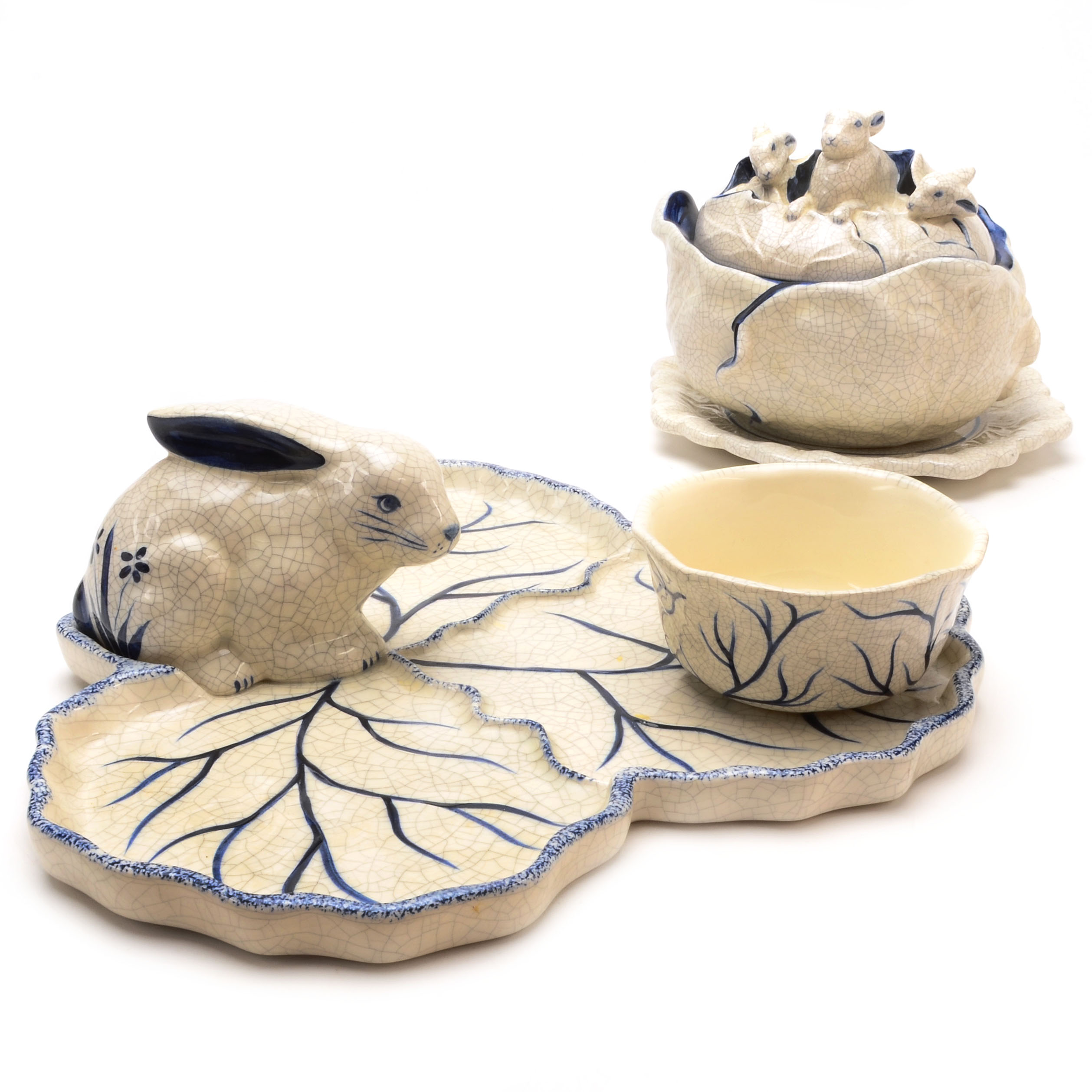 Authentic Dedham Pottery Reproductions Pieces