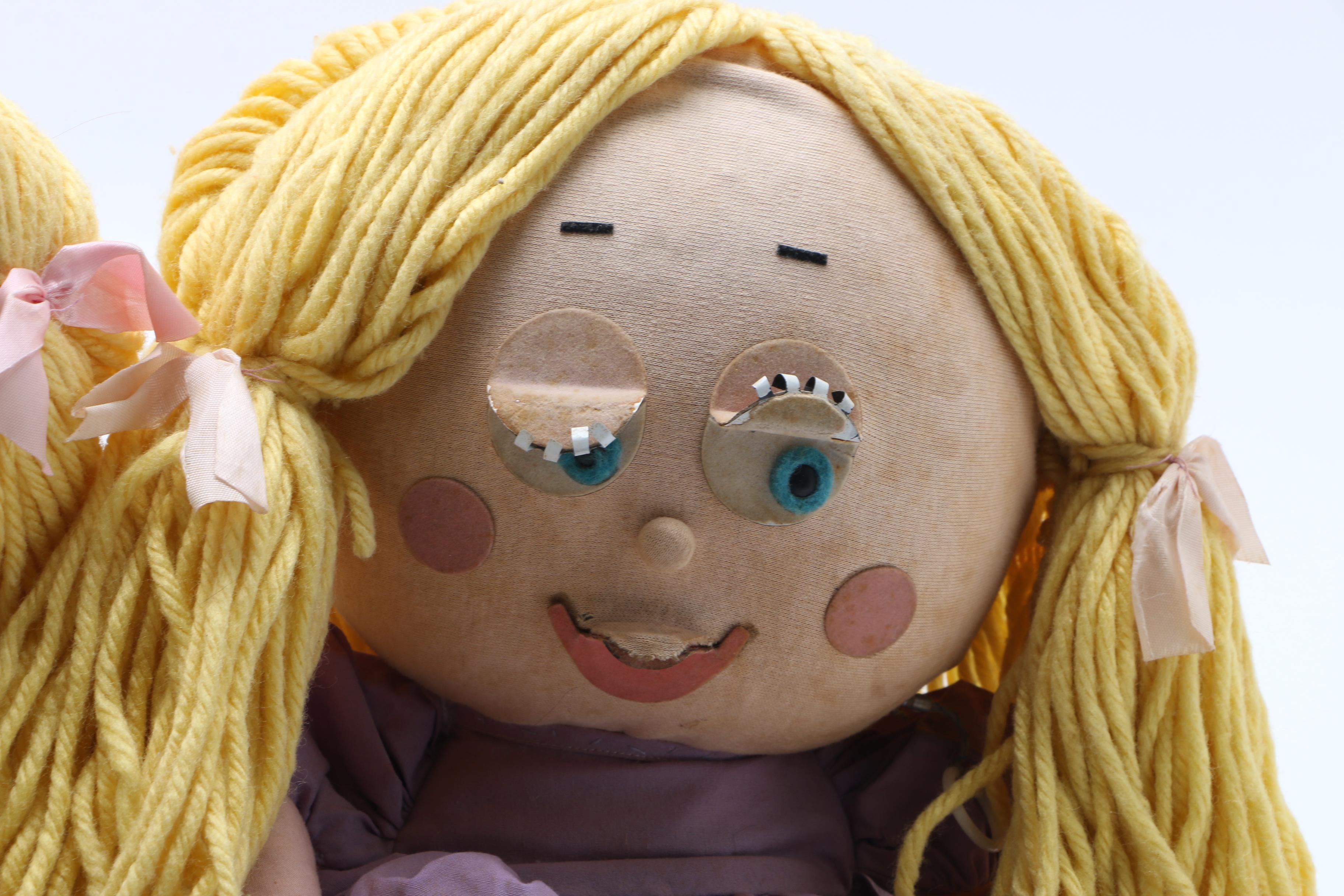 Pair Of Vintage "Shrinking Violet" Talking Dolls By Mattel