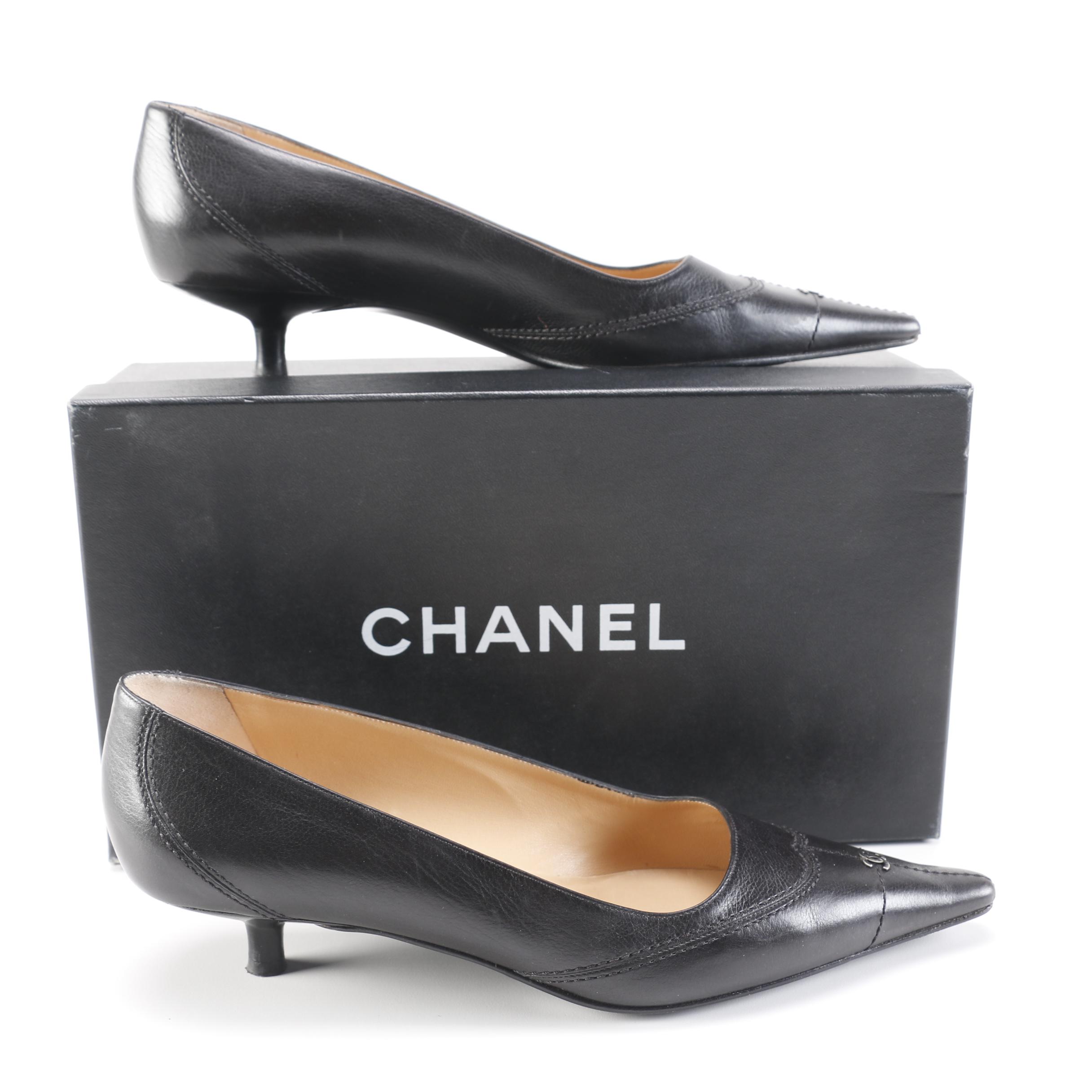 Chanel Kitten Heel Pumps