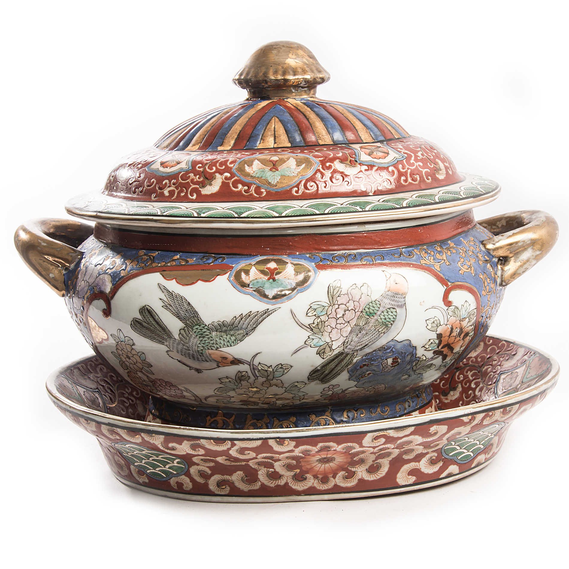 Imari Style Tureen and Underplate