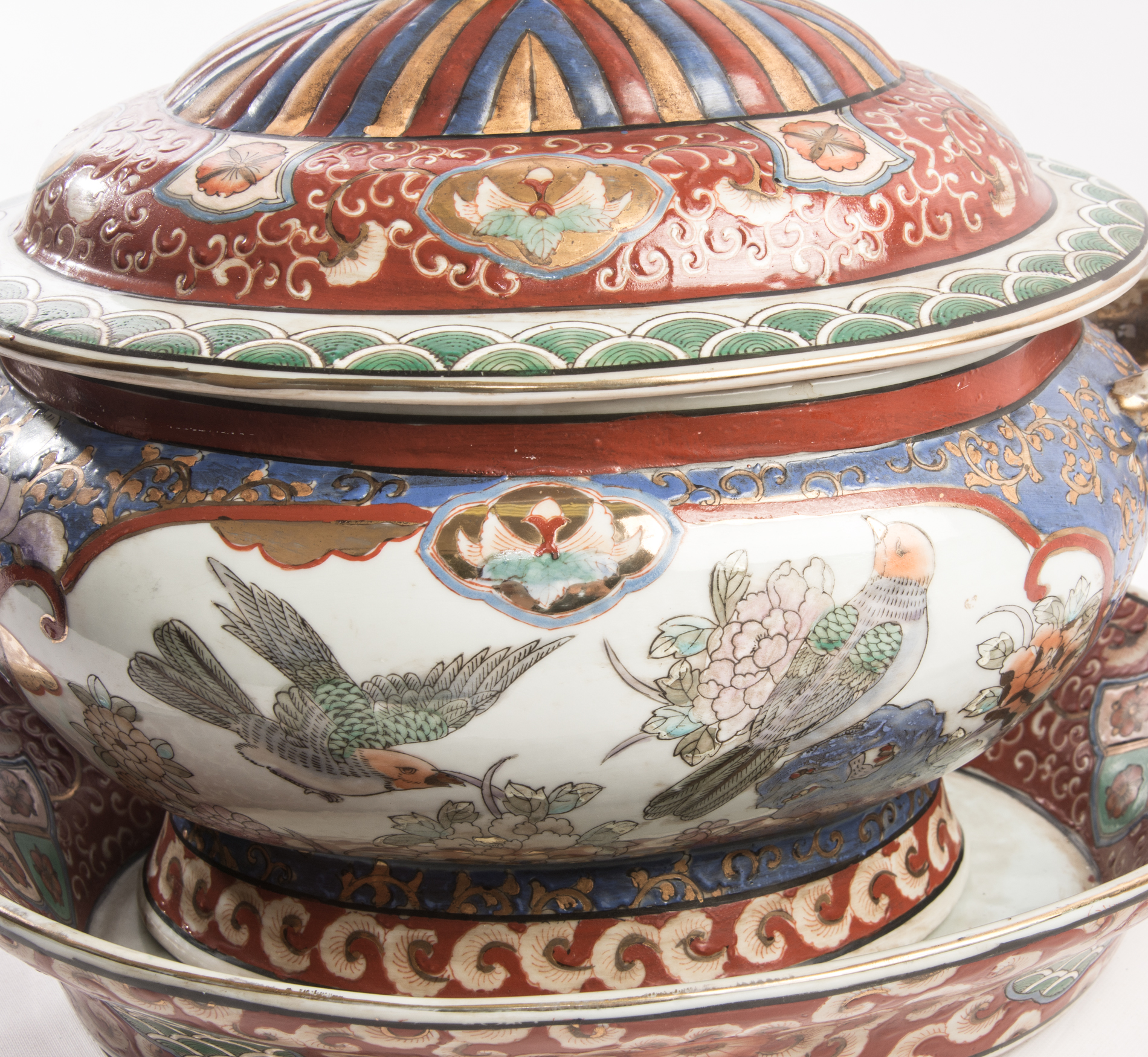 Imari Style Tureen and Underplate