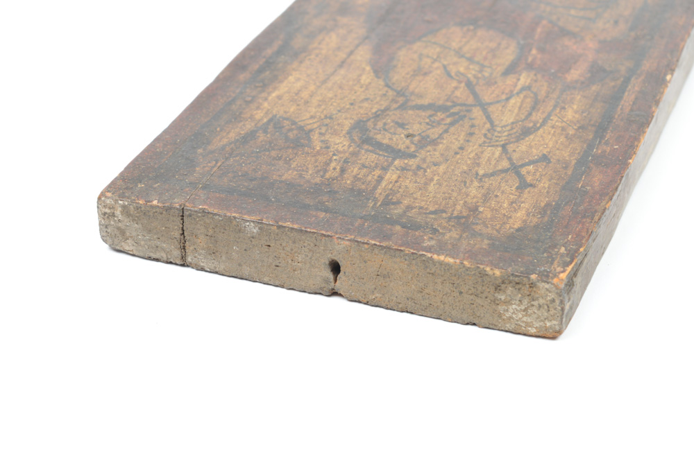 Antique Spanish Colonial Retablo of Saint Jerome