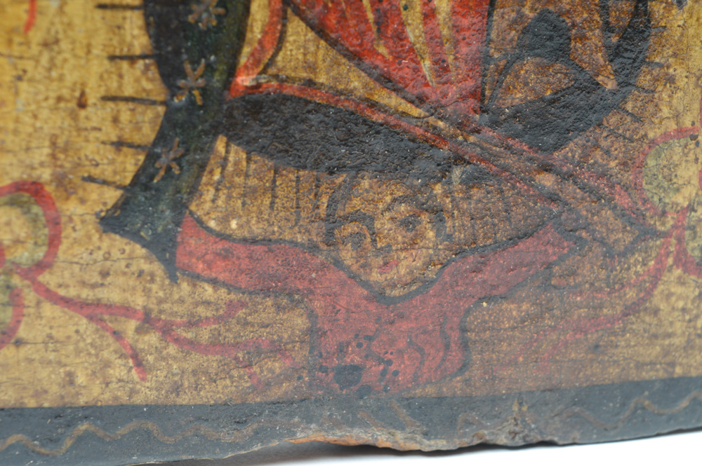 Antique Spanish Colonial Retablo of the Virgin of Guadalupe