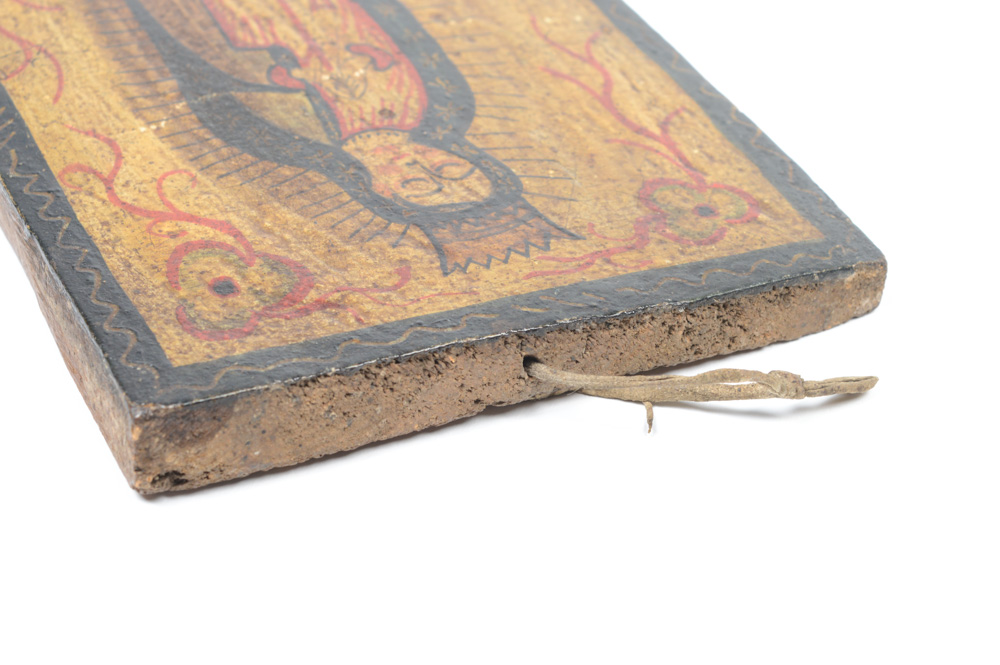 Antique Spanish Colonial Retablo of the Virgin of Guadalupe