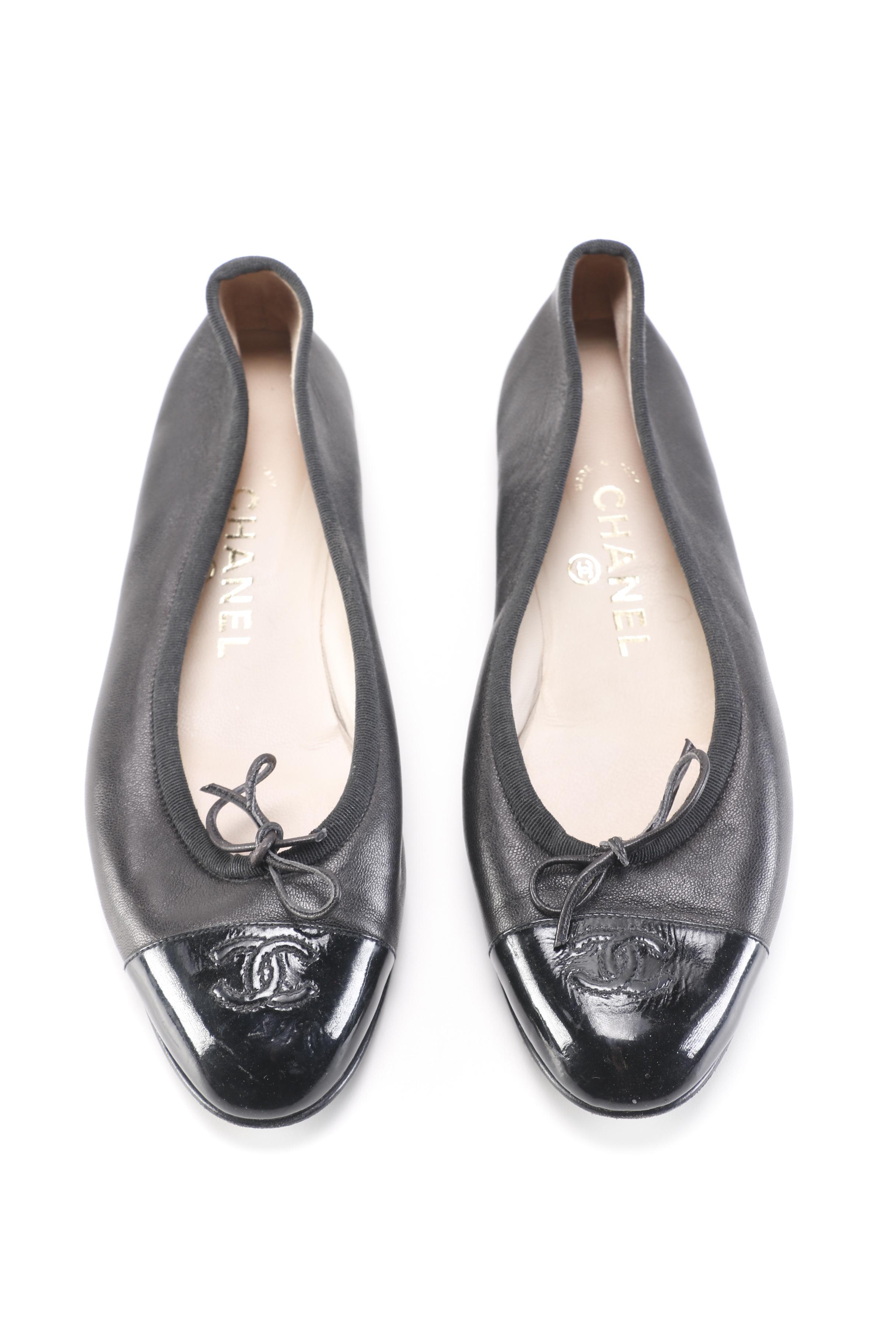 Chanel Black Ballet Flats