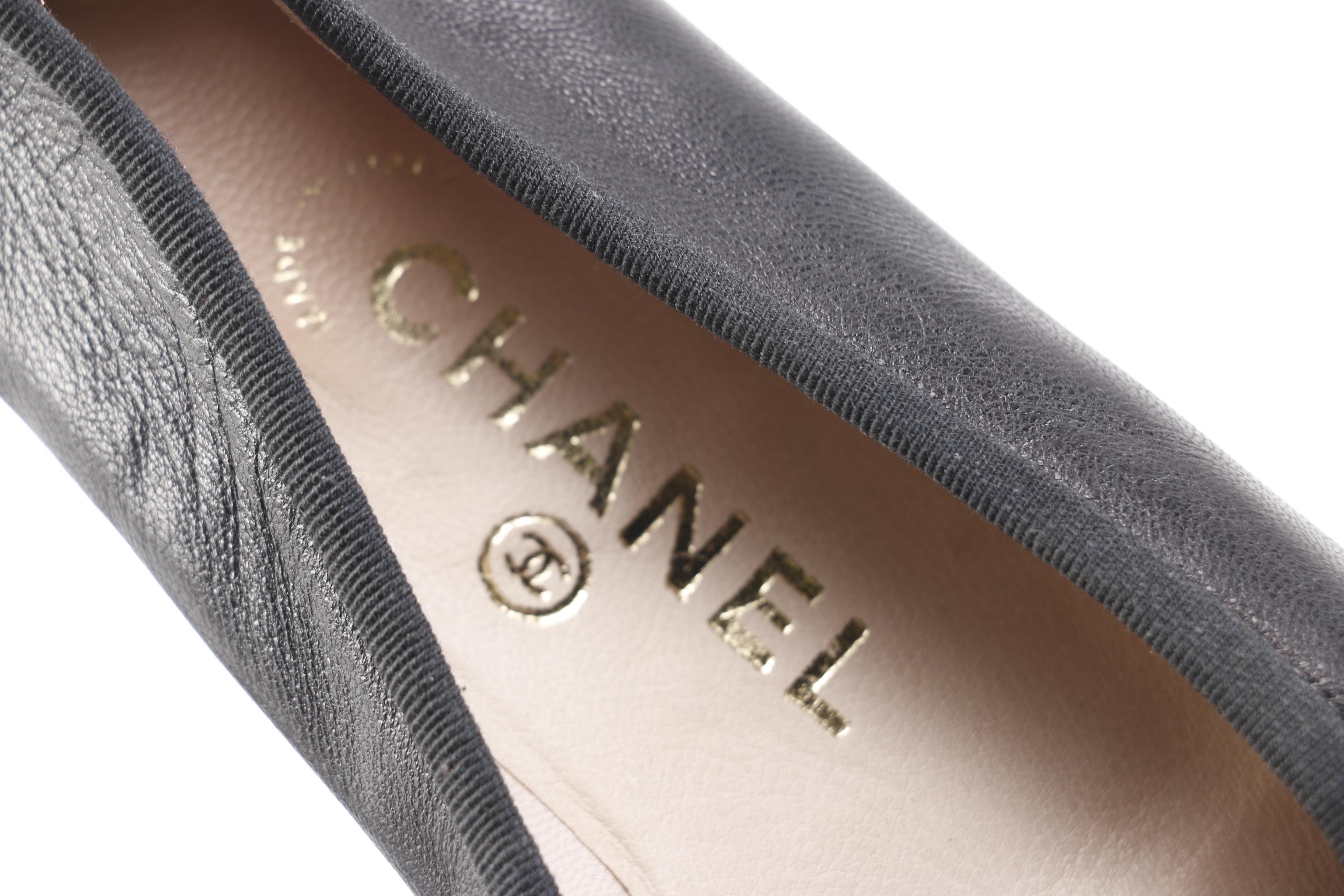 Chanel Black Ballet Flats