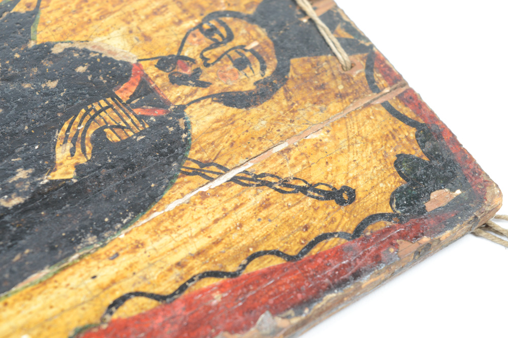 Antique Spanish Colonial Retablo of San Ignacio de Loyola