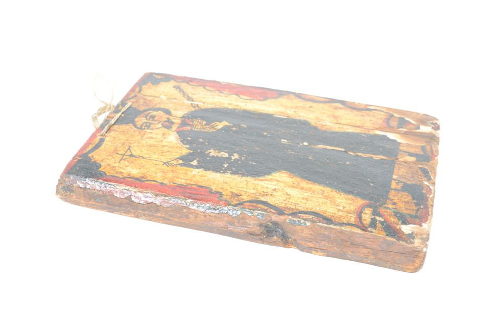 Antique Spanish Colonial Retablo of San Ignacio de Loyola