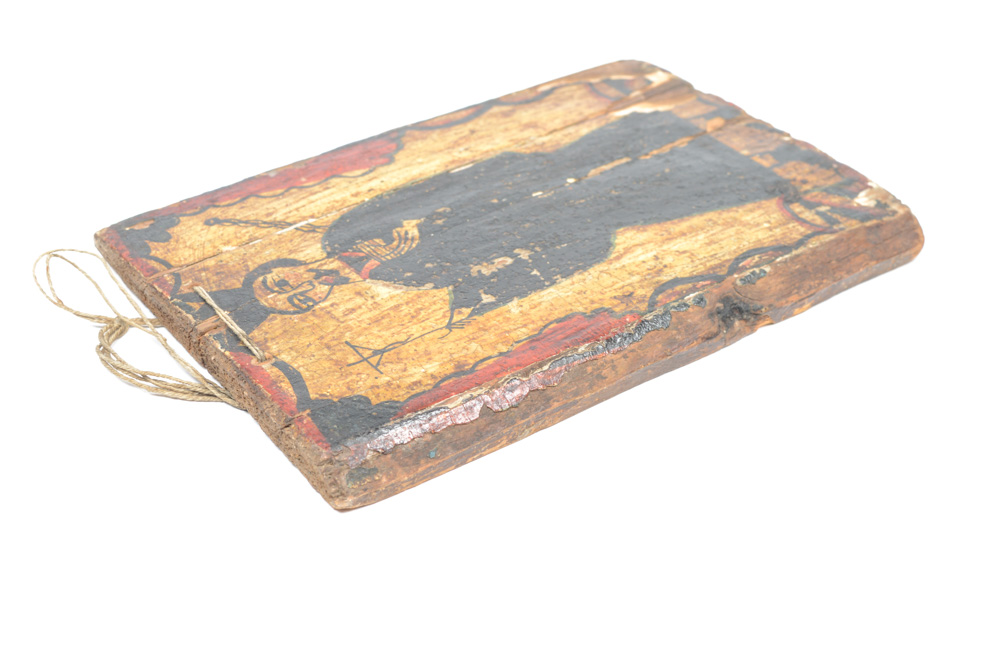 Antique Spanish Colonial Retablo of San Ignacio de Loyola