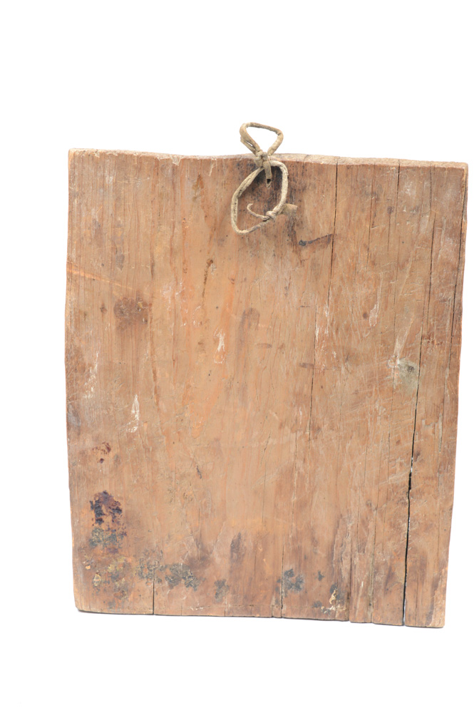 Antique Spanish Colonial Retablo of le Virgen Maria