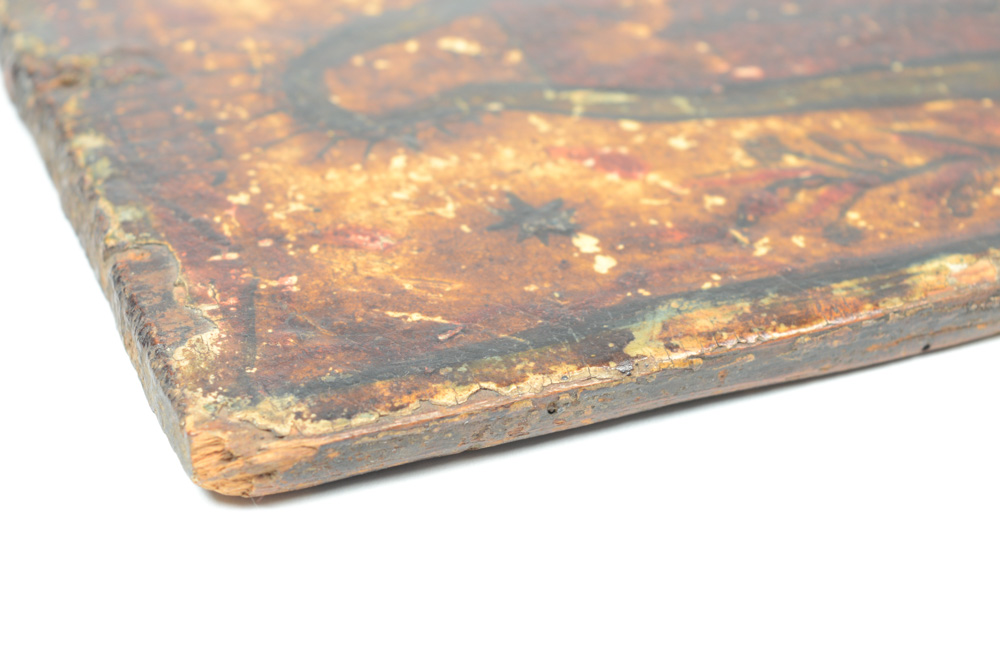 Late 18th Century Colonial Retablo of the Blessed Virgin Mary