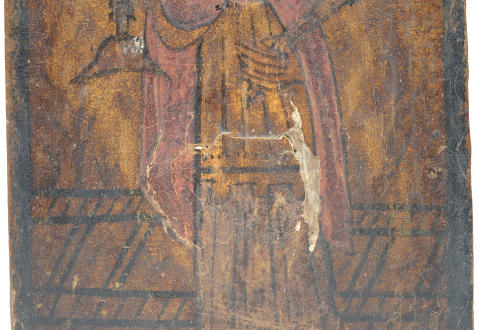 19th Century Spanish Colonial Retablo of San Ramón Nanato