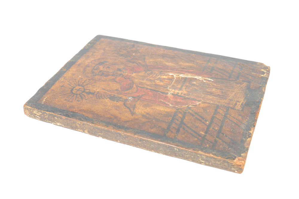 19th Century Spanish Colonial Retablo of San Ramón Nanato