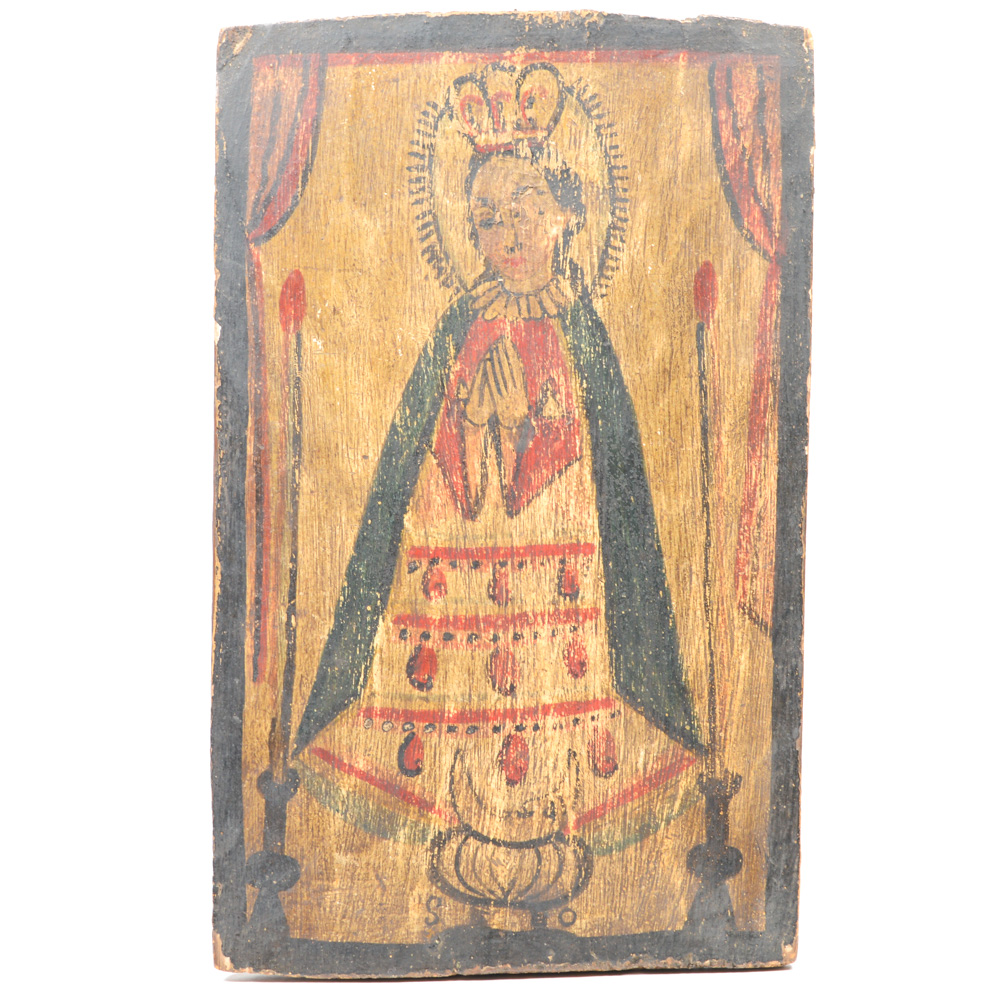 Retablo Depicting Nuestra Senora de San Juan de los Lagos