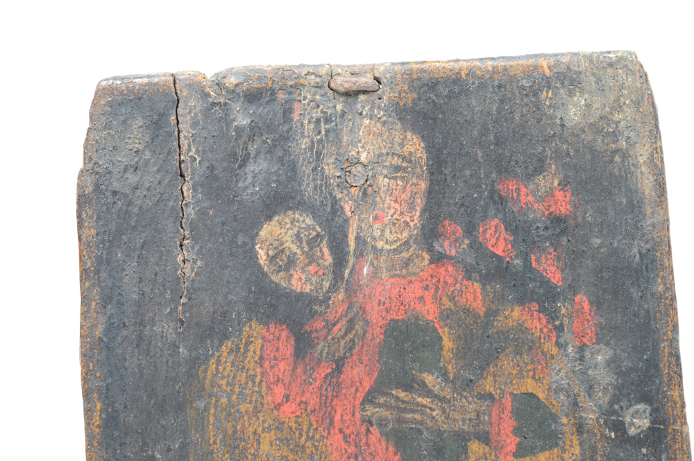 Antique Retablo Nuestra Señora del Refugio de los Pecadores