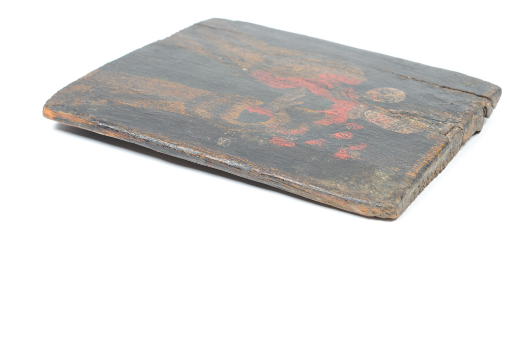 Antique Retablo Nuestra Señora del Refugio de los Pecadores