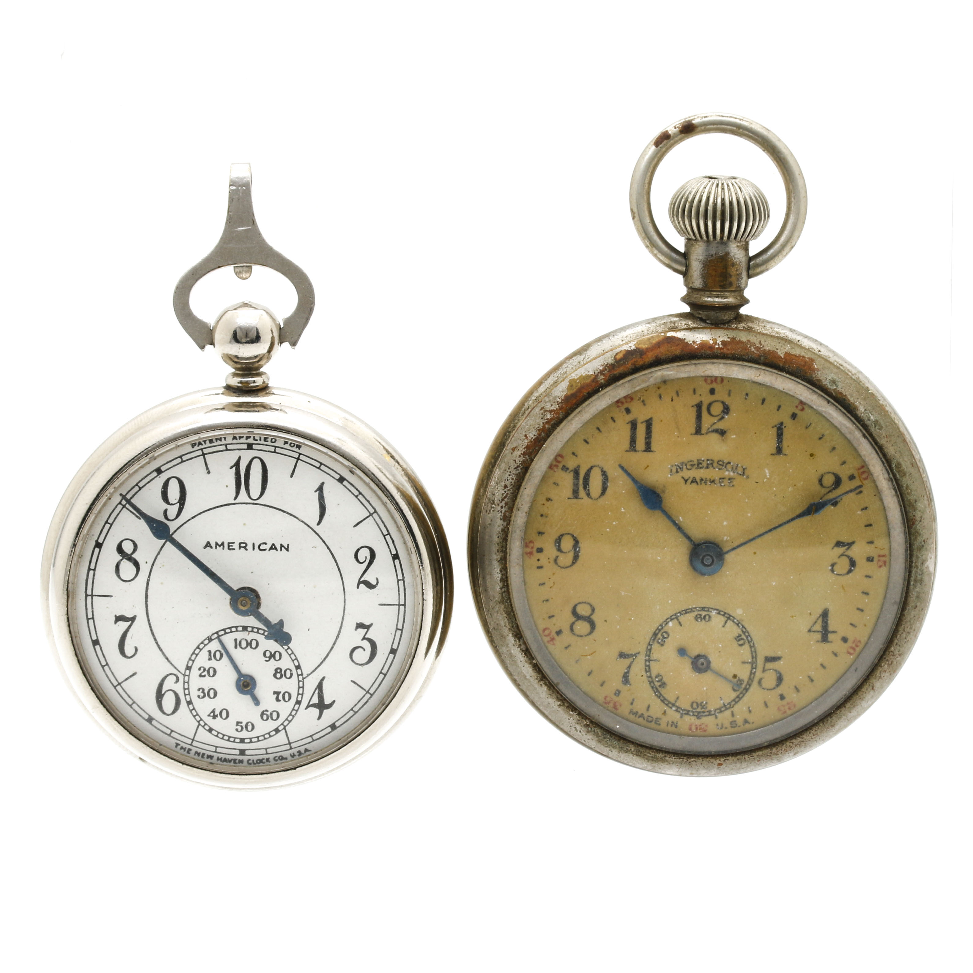 Ingersoll Yankee and New Haven American Pocket Watches