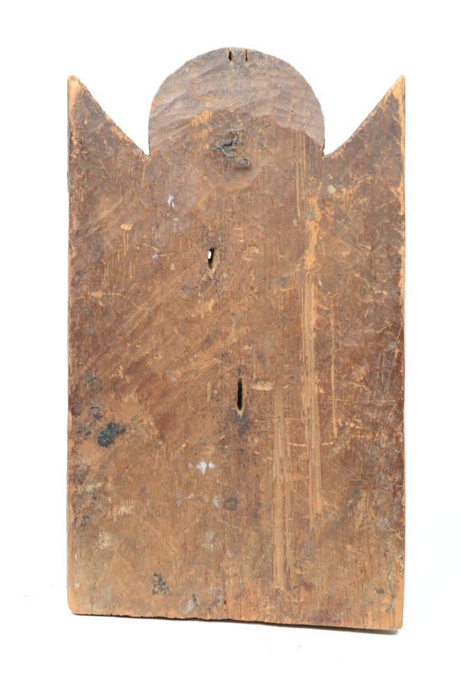 Antique Spanish Colonial Retablo-El Sagrado Corazón de Jesús