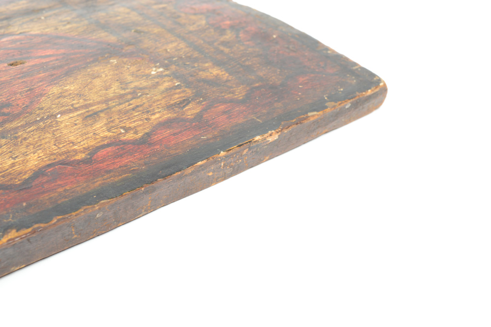 Antique Spanish Colonial Retablo-El Sagrado Corazón de Jesús