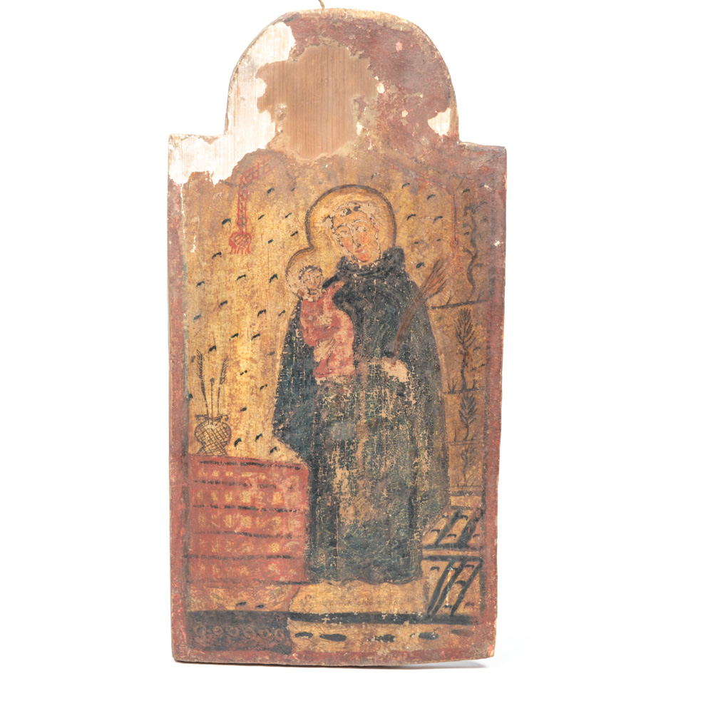 Fine Spanish Colonial Retablo of San Antonio di Padua