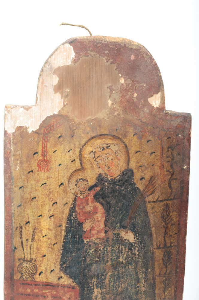 Fine Spanish Colonial Retablo of San Antonio di Padua