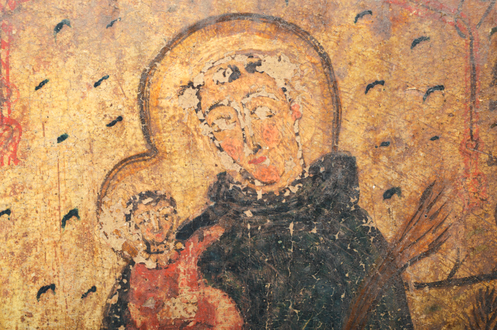 Fine Spanish Colonial Retablo of San Antonio di Padua