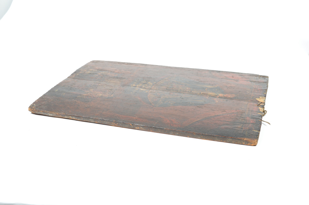 Antique Spanish Colonial Retablo of Mary and Jesus