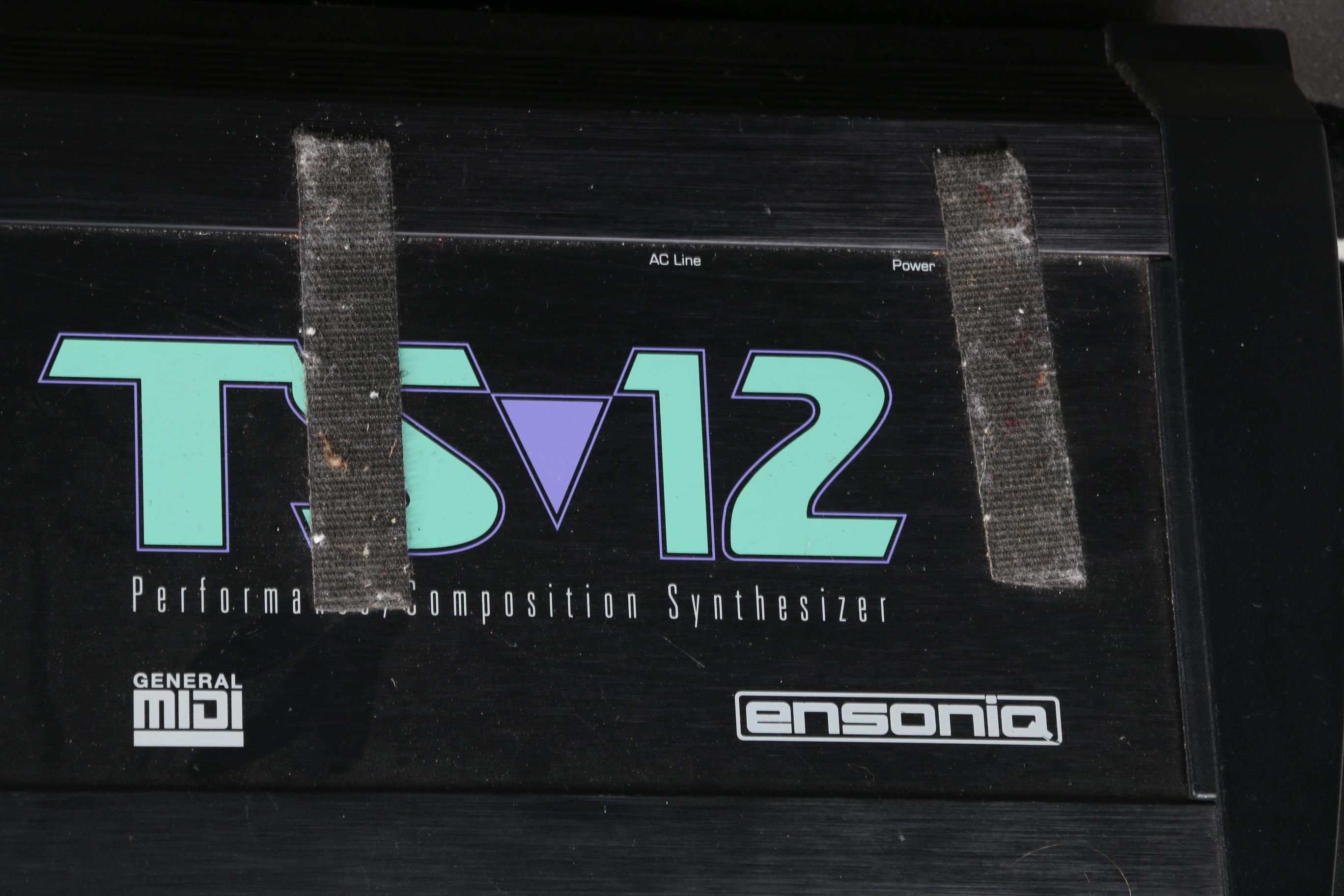 1990s Ensoniq TS-12 Synthesizer and "Rusted Root" Road Cases