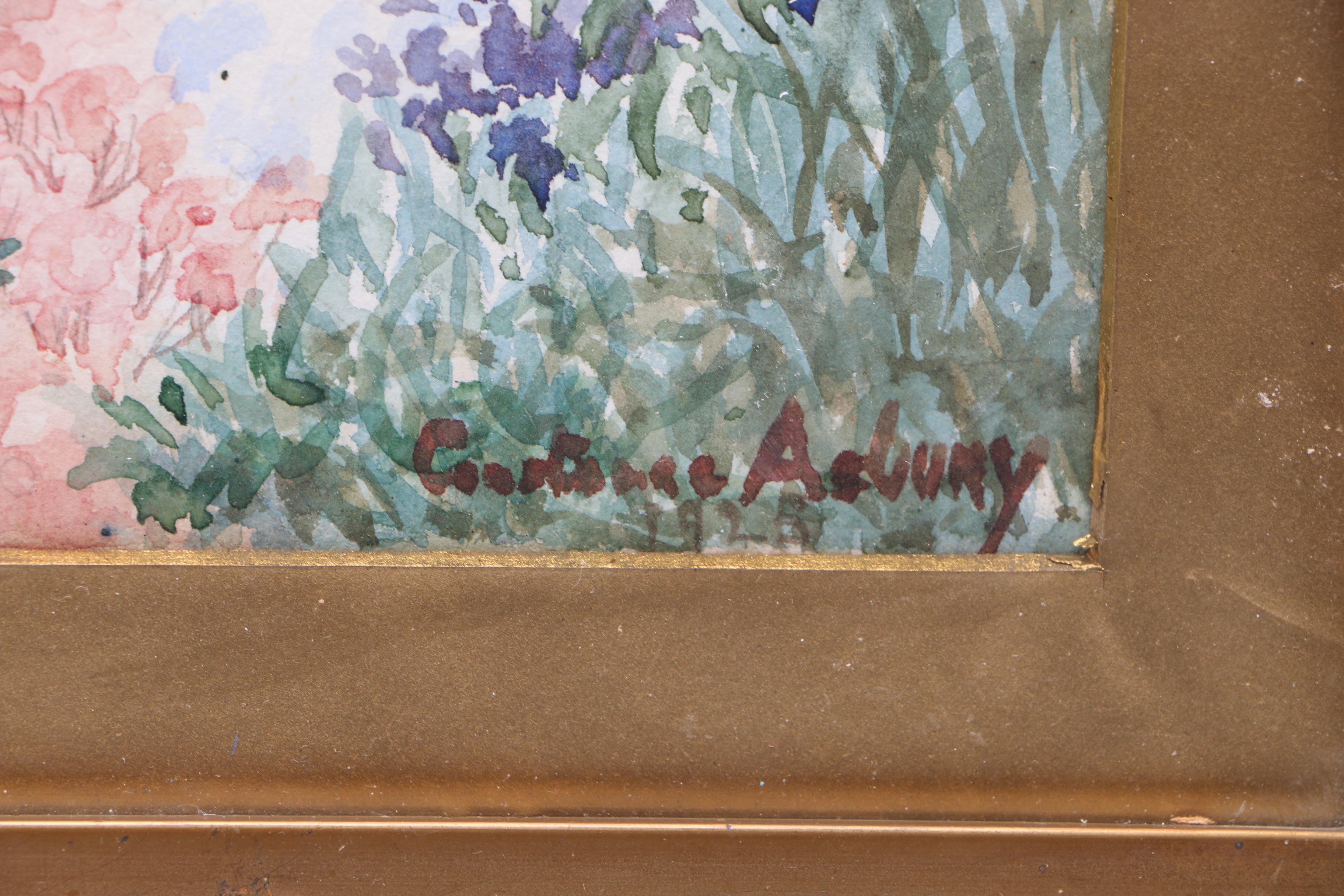 Asbury Watercolor Painting on Paper Garden Landscape