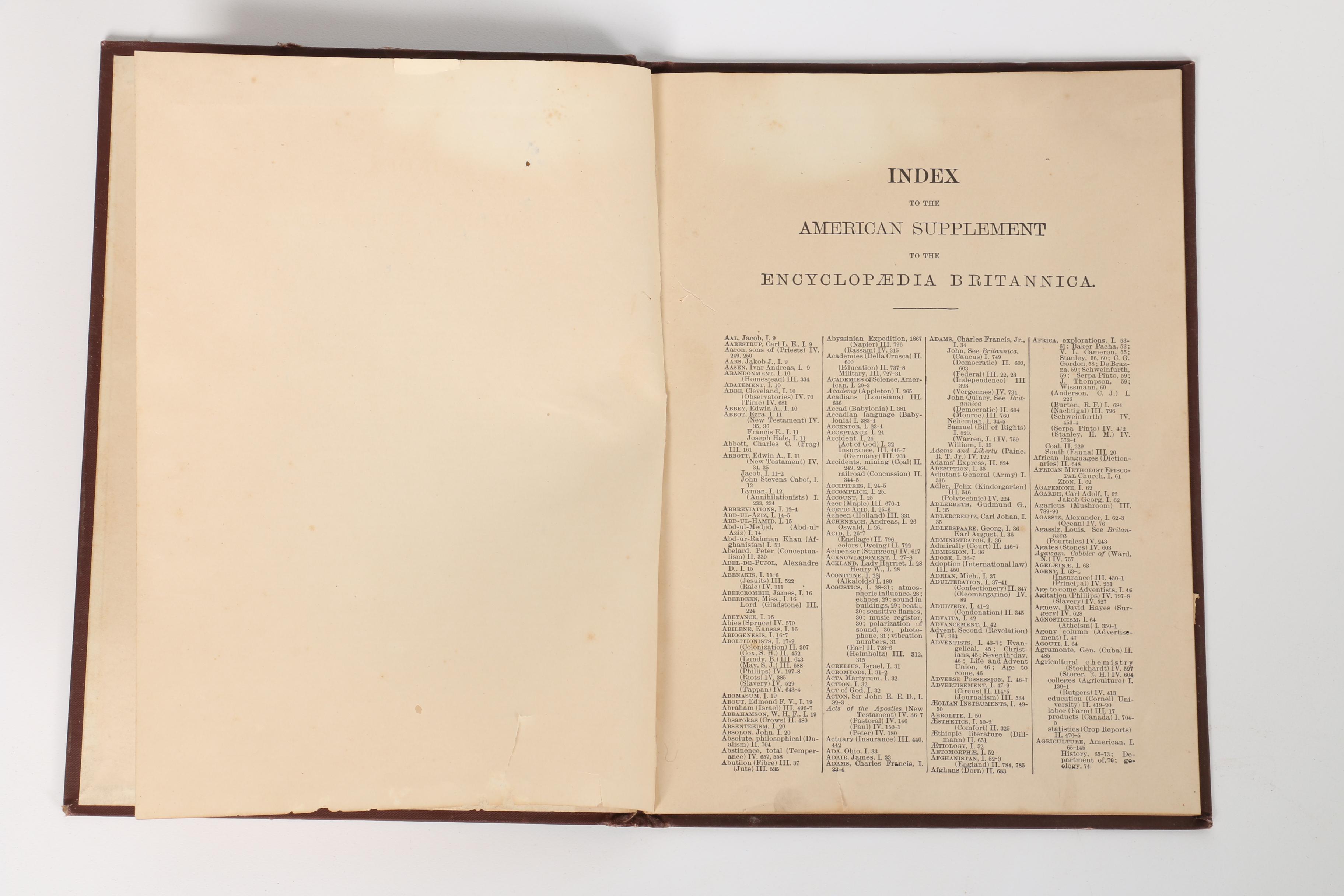 Antique Ninth Edition "Encyclopedia Britannica" Collection